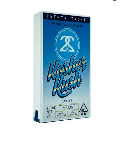 Premium Pod | Kosher Kush - 1g - Twenty Two K / 22k -  - $35 - Cartridges / Pens
