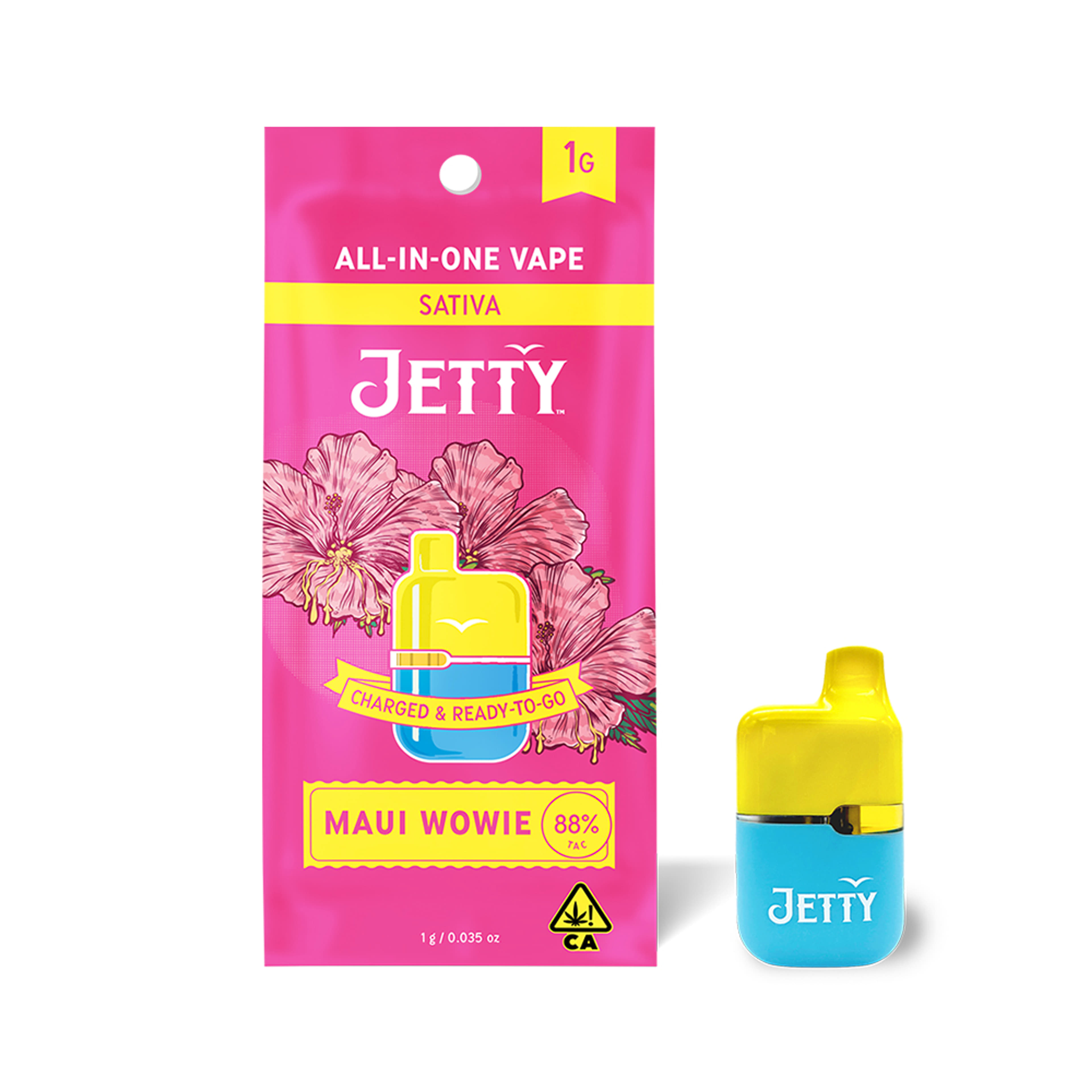 Jetty - Maui Wowie - High THC AIO - 1g - Jetty Extracts - AIO Maui Wowie - $29.99 - Disposable Vapes