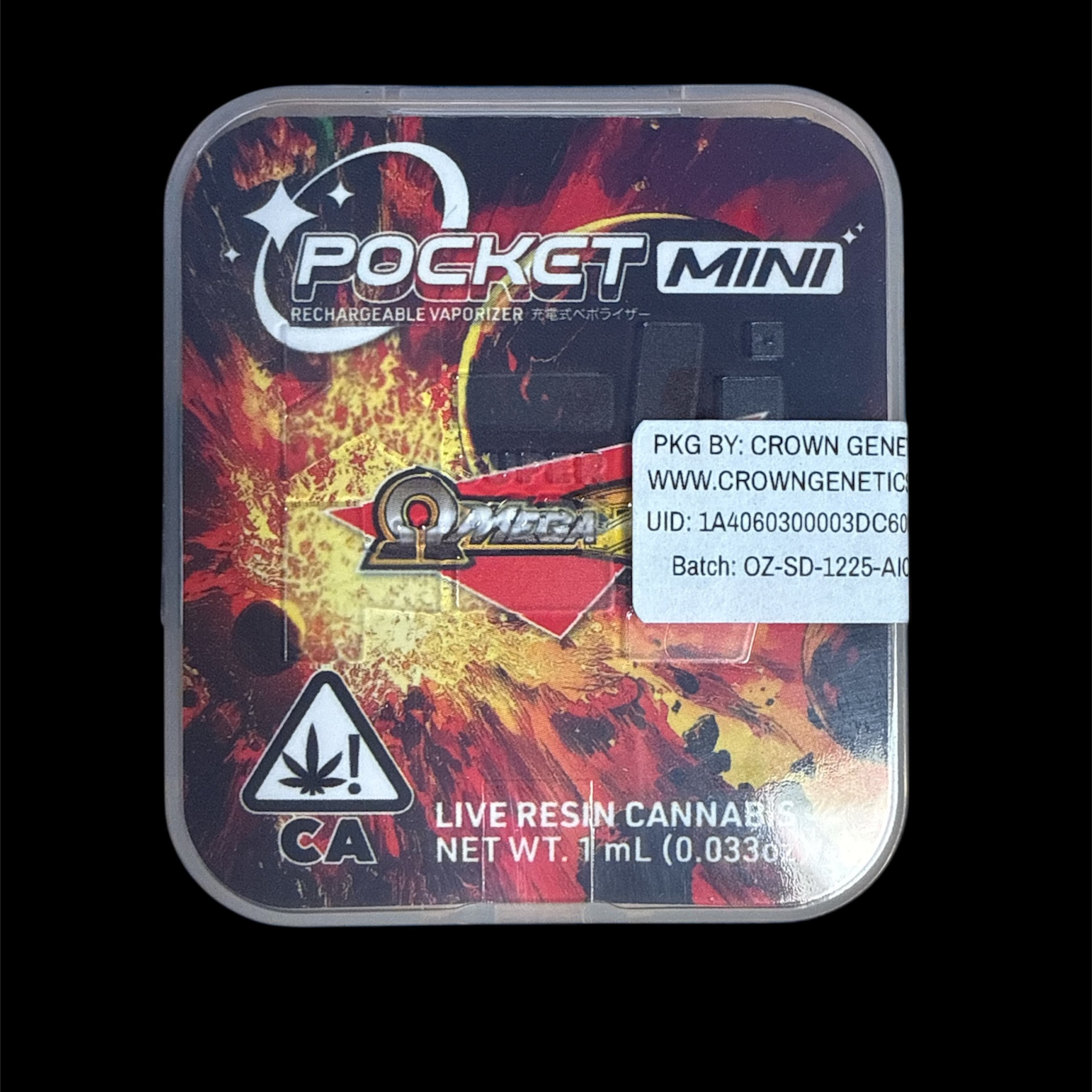 SuperDope AIO - Omega Z - Pocket Mini (Live Resin) All-In-One - 1g - Super Dope - AIO - $39.99 - Disposable Vape Pens (All In One)