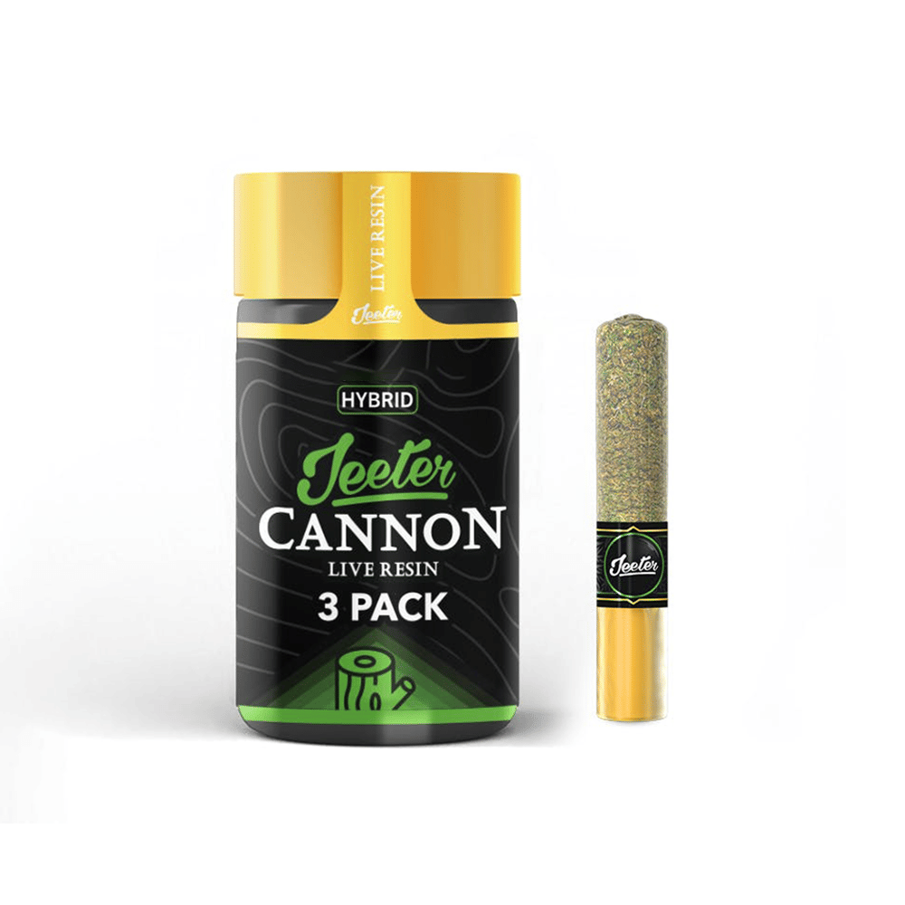 Jeeter Infused Resin Cannons 0.5G x 3 Prerolls Green Jacket Kush - Jeeter -  - $30 - Pre-Rolls