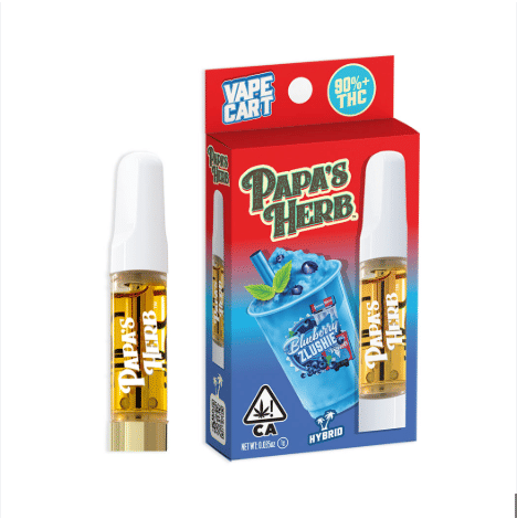 Blueberry Zlushie Vape Cart 1g - Papa's Herb - Cart - $25 - Vapes