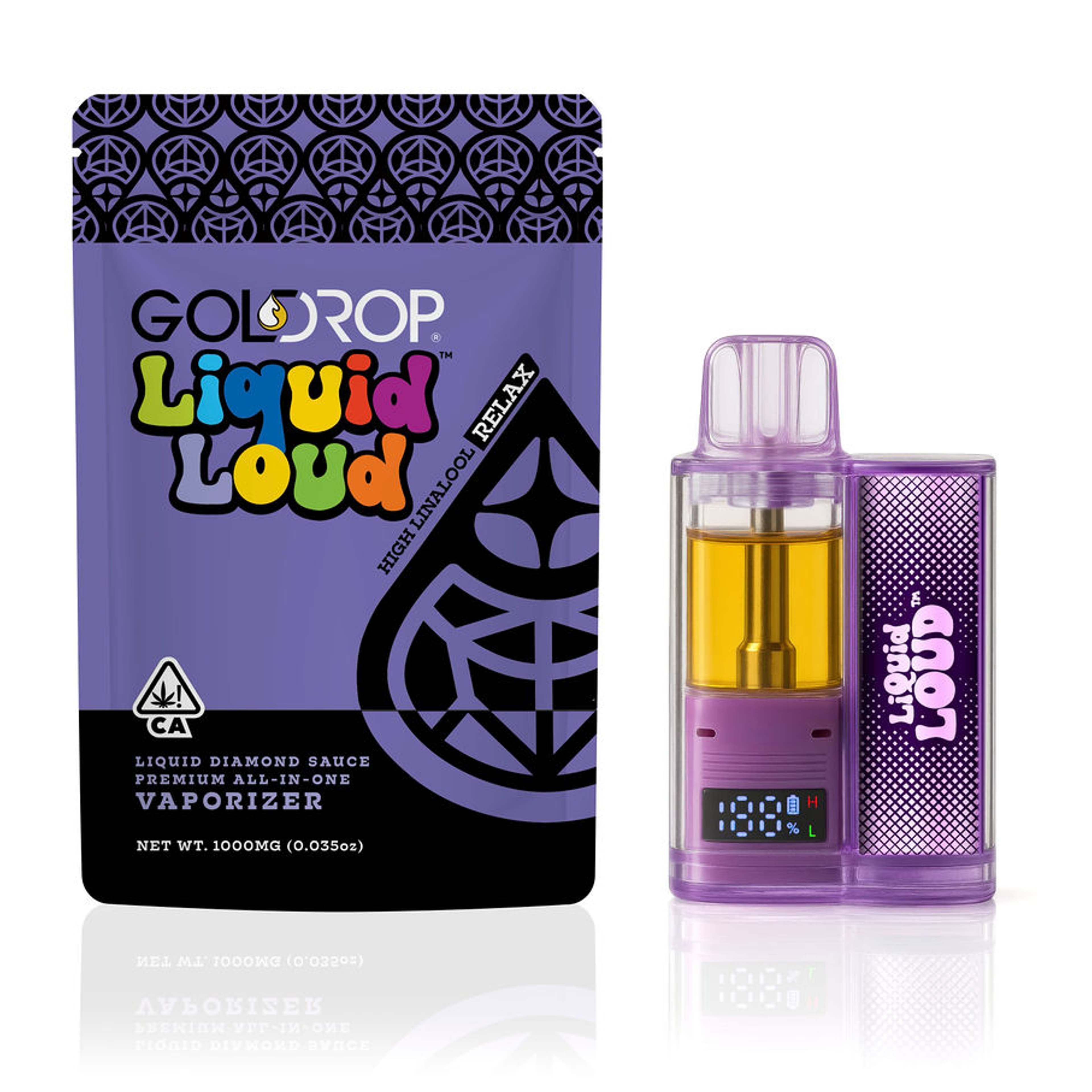 Blueberry Purp - 1.5g Liquid Loud Diamond Sauce - Gold Drop - 1.5g Dispo - Indica - $42 - All-In-One (Disposables)