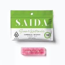 Summer Watermelon Saida Gummy Bar 100mg - SAIDA -  - $7 - Edibles