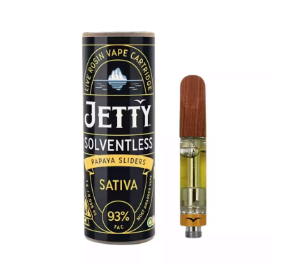Papaya Sliders - Ocal Solventless - Cart - Jetty Extracts - One Gram - $54.99 - Vape Cartridges (Universal 510 Battery Required)