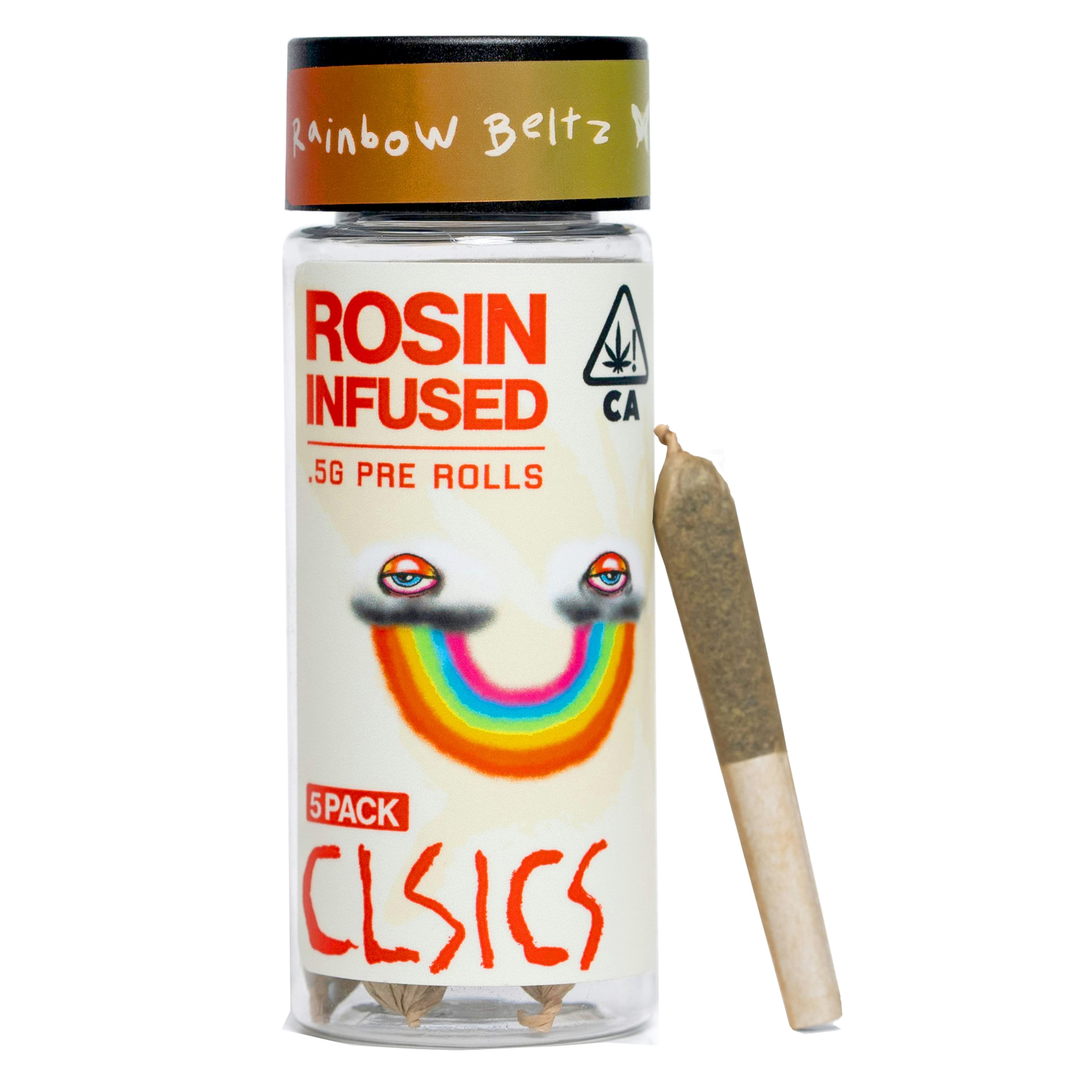 Rainbow Beltz (H) Rosin Preroll - 5pk - CLSICS - Rainbow Beltz (H) - $27.80 - Pre-Rolls