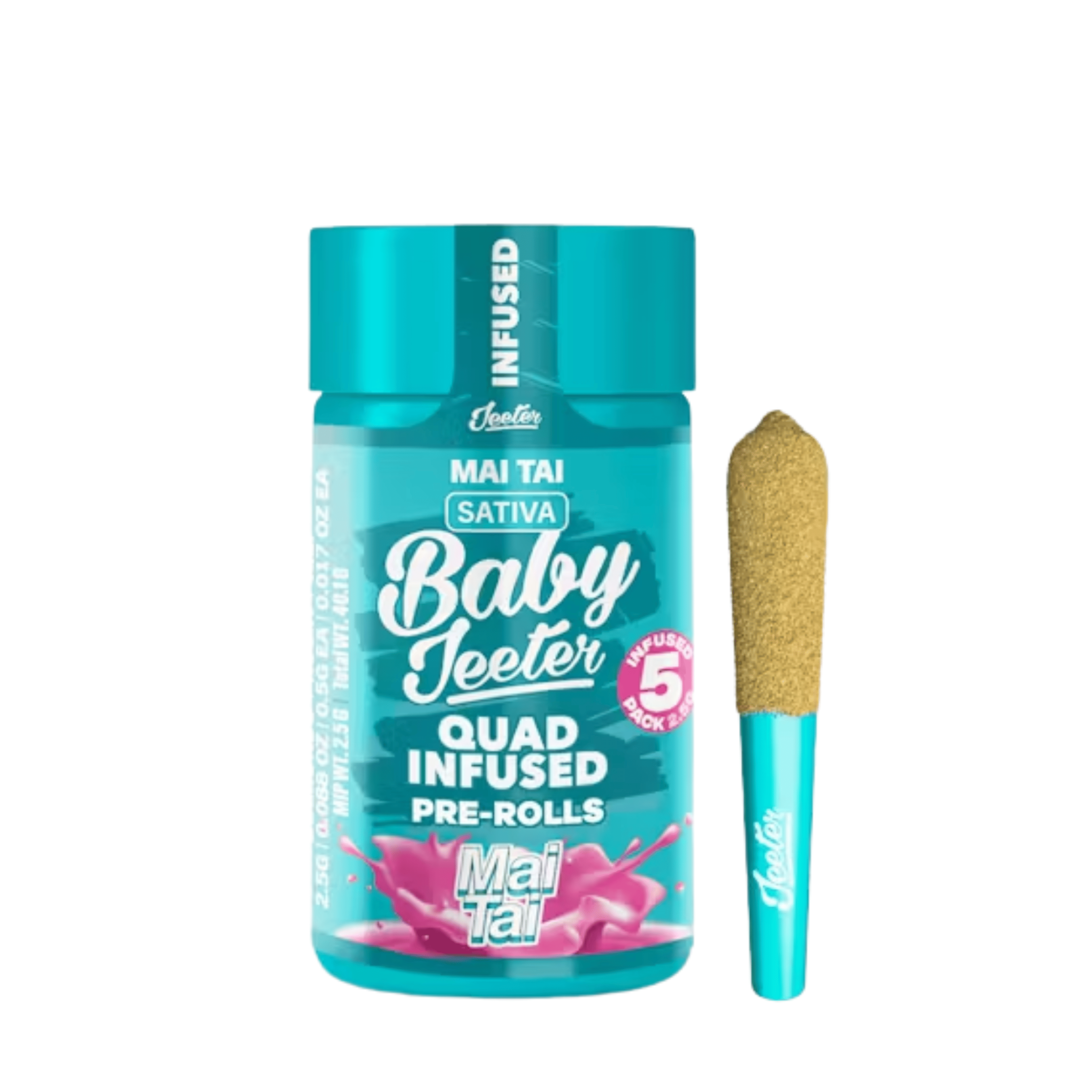 Mai Tai Infused Baby Jeeter 5pk Prerolls - Jeeter - - $37.74 - Preroll