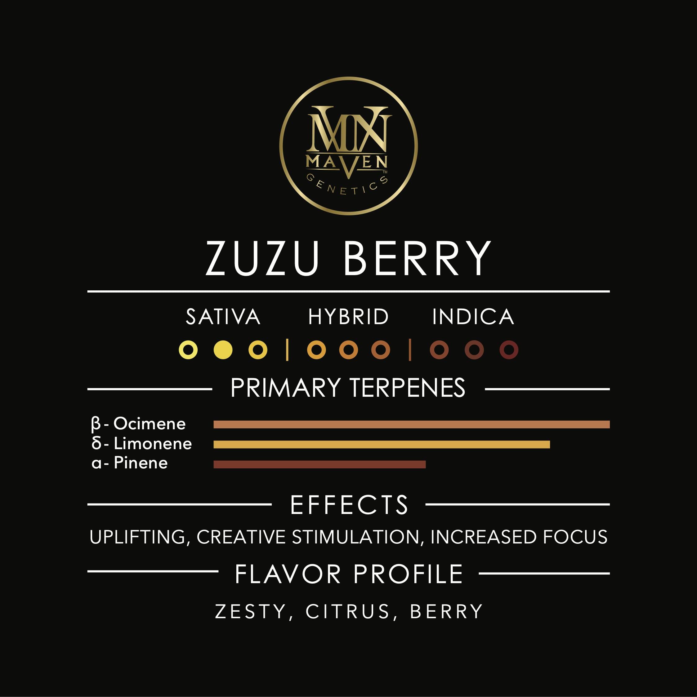 ZuZu Berry Pre-Roll 5-Pack [2.5g] - Maven Genetics -  - $21.61 - Pre-Rolls
