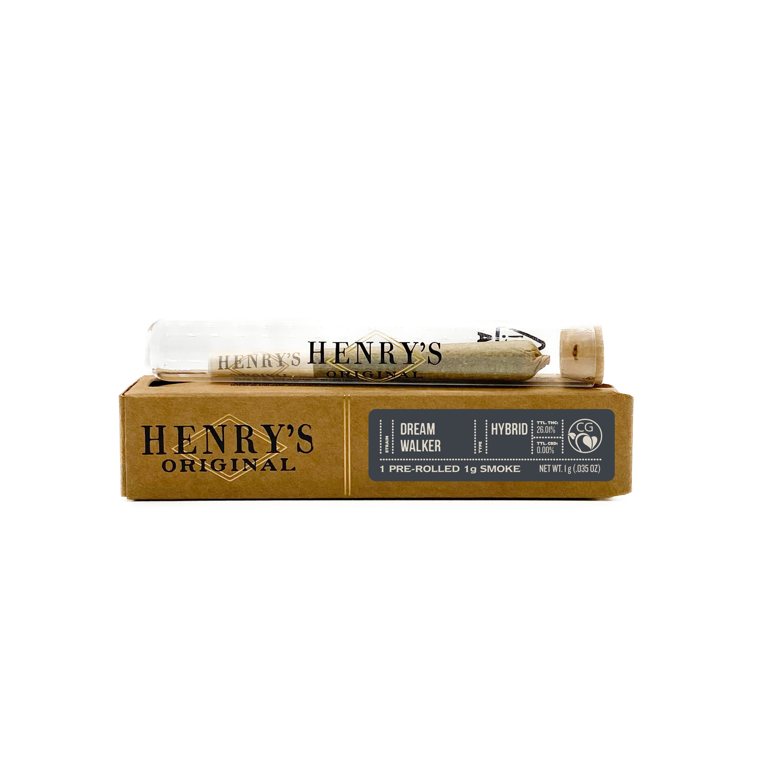 Dream Walker - 1g Pre-Roll - Henry's Original - 1g Preroll - Hybrid - $10 - Pre-Rolls