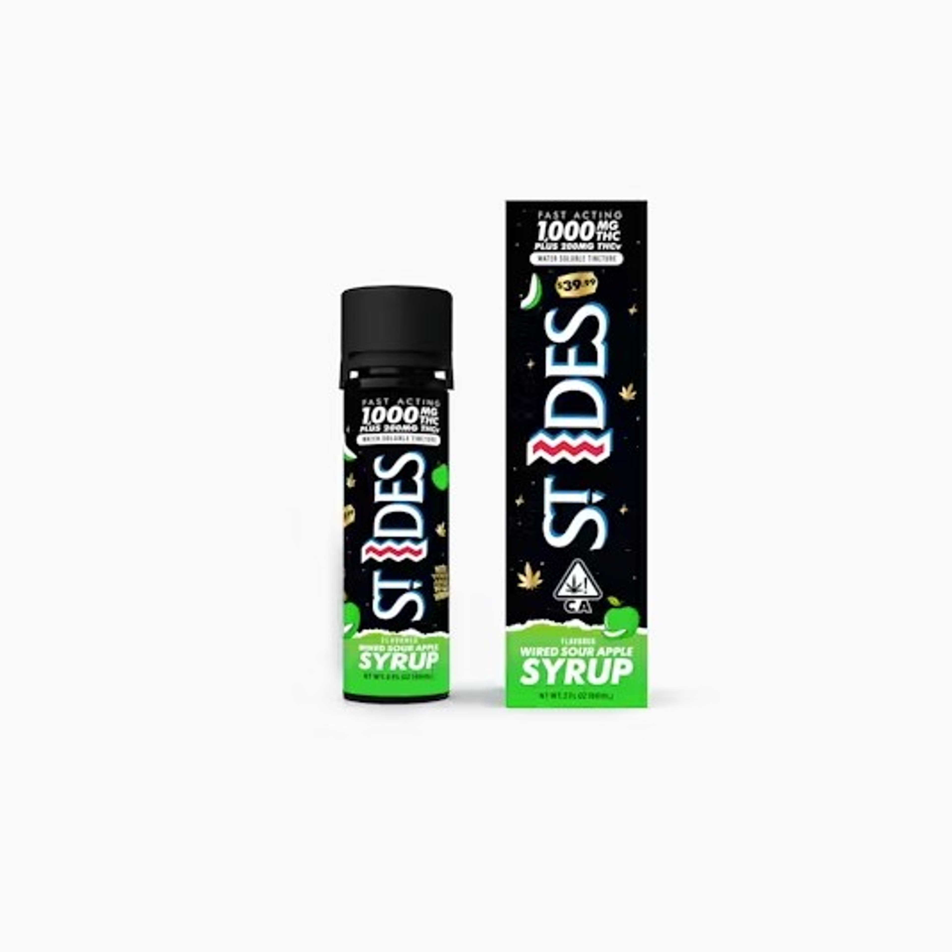 St. Ides - Wired Sour Apple Syrup - 1000mg - St. Ides - - $31.99 - Beverages