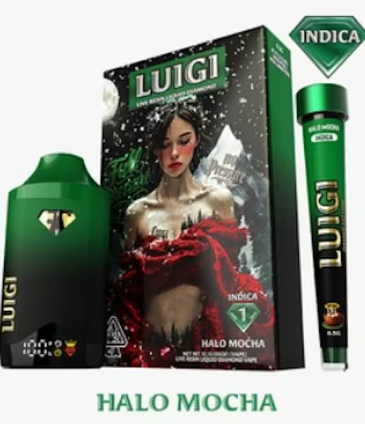 PART 2 OF 2: Halo Mocha (I) Infused Preroll - 0.5g - Luigi - Halo Mocha (I) - $5 - Pre-Rolls