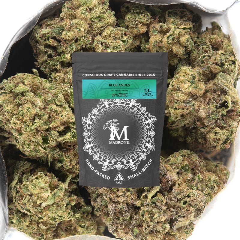 Blue Andes - Madrone - half oz - $55 - Flowers