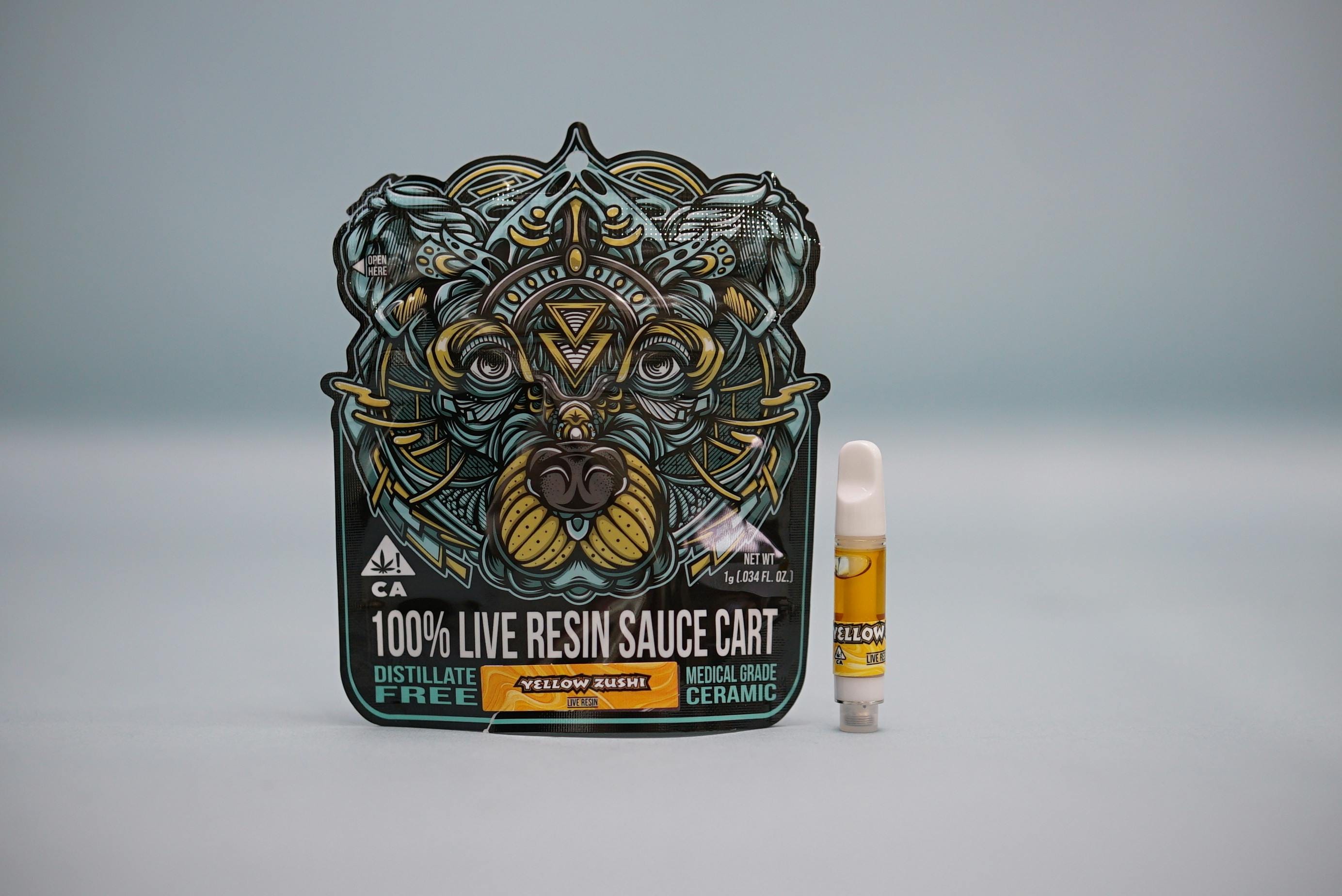 Yellow Zushi - 510 Threaded - Cartridge - BEAR LABS -  - $33.25 - Vape