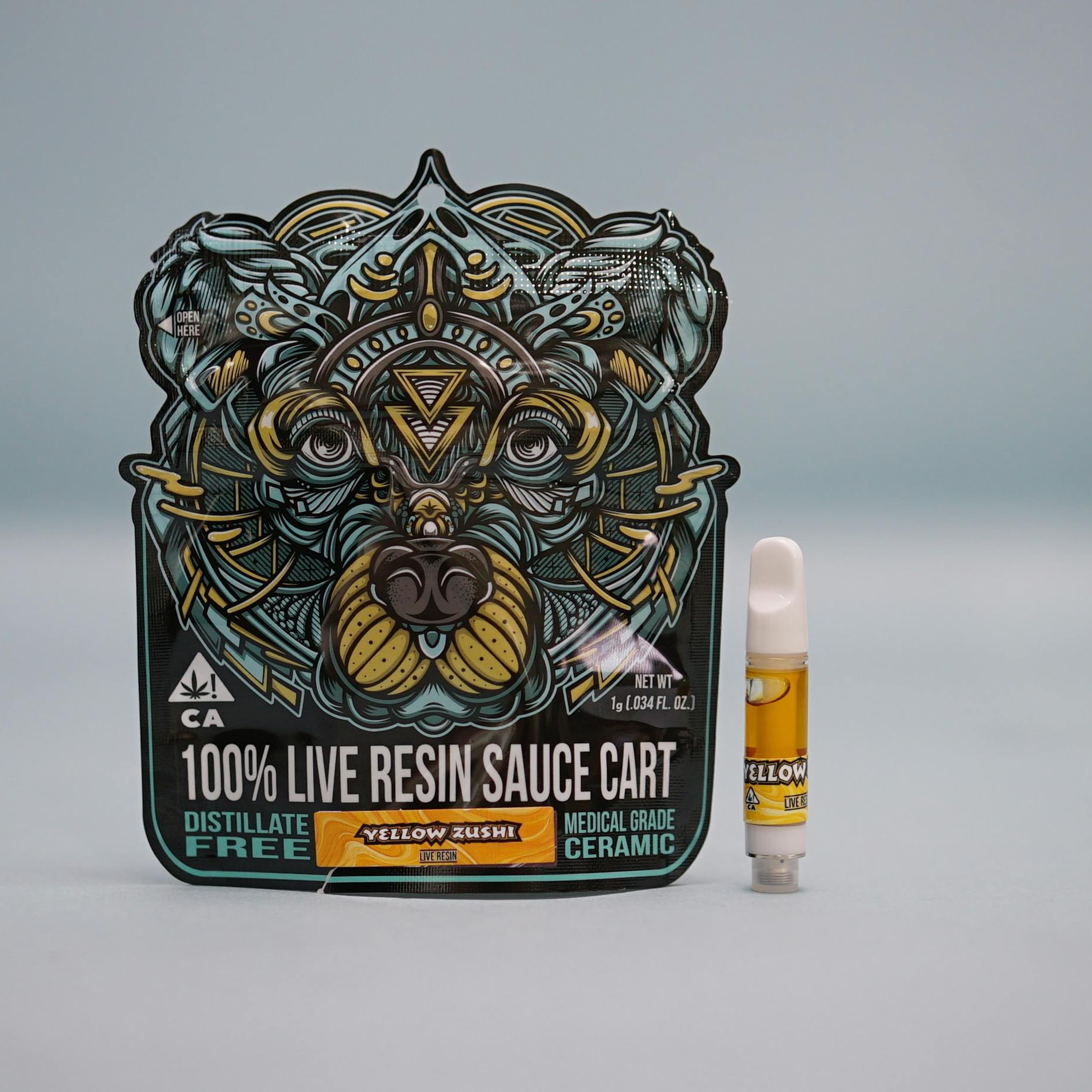 Yellow Zushi - 510 Threaded - Cartridge - BEAR LABS - - $33.25 - Vape