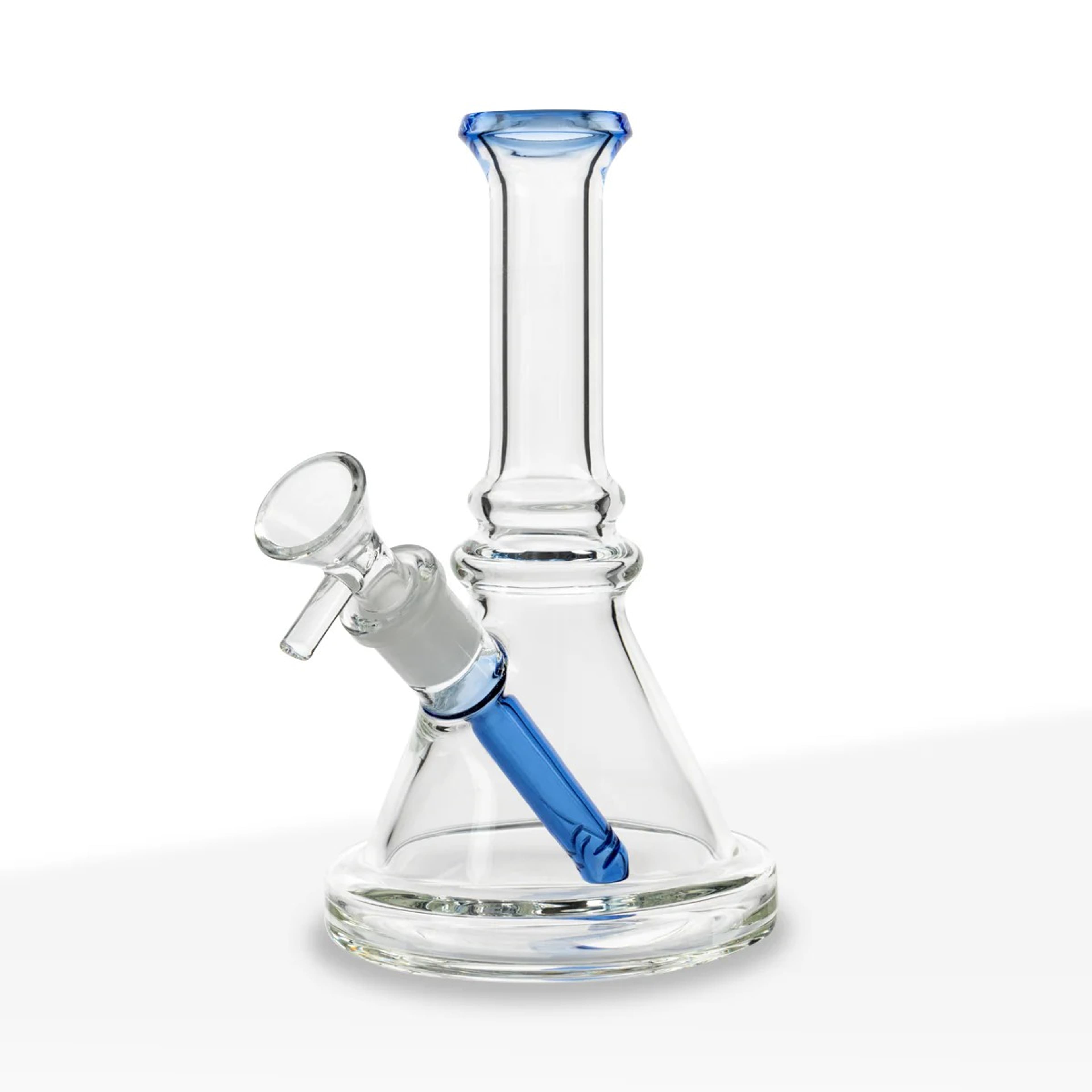 Water Pipe Color Trim Beaker w/ Color Downstem 7" - Glass - Biohazard - - $25 - Paraphernalia