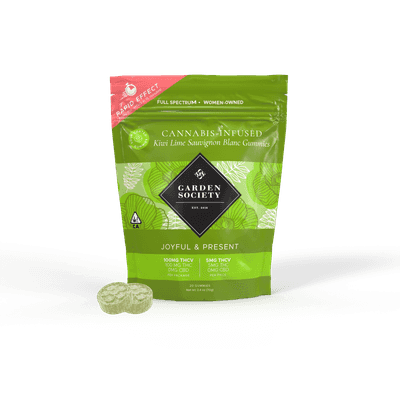 Kiwi Lime Sauv Blanc 1:1 Gummies - The Garden Society - 20 Piece - $20 - Edibles