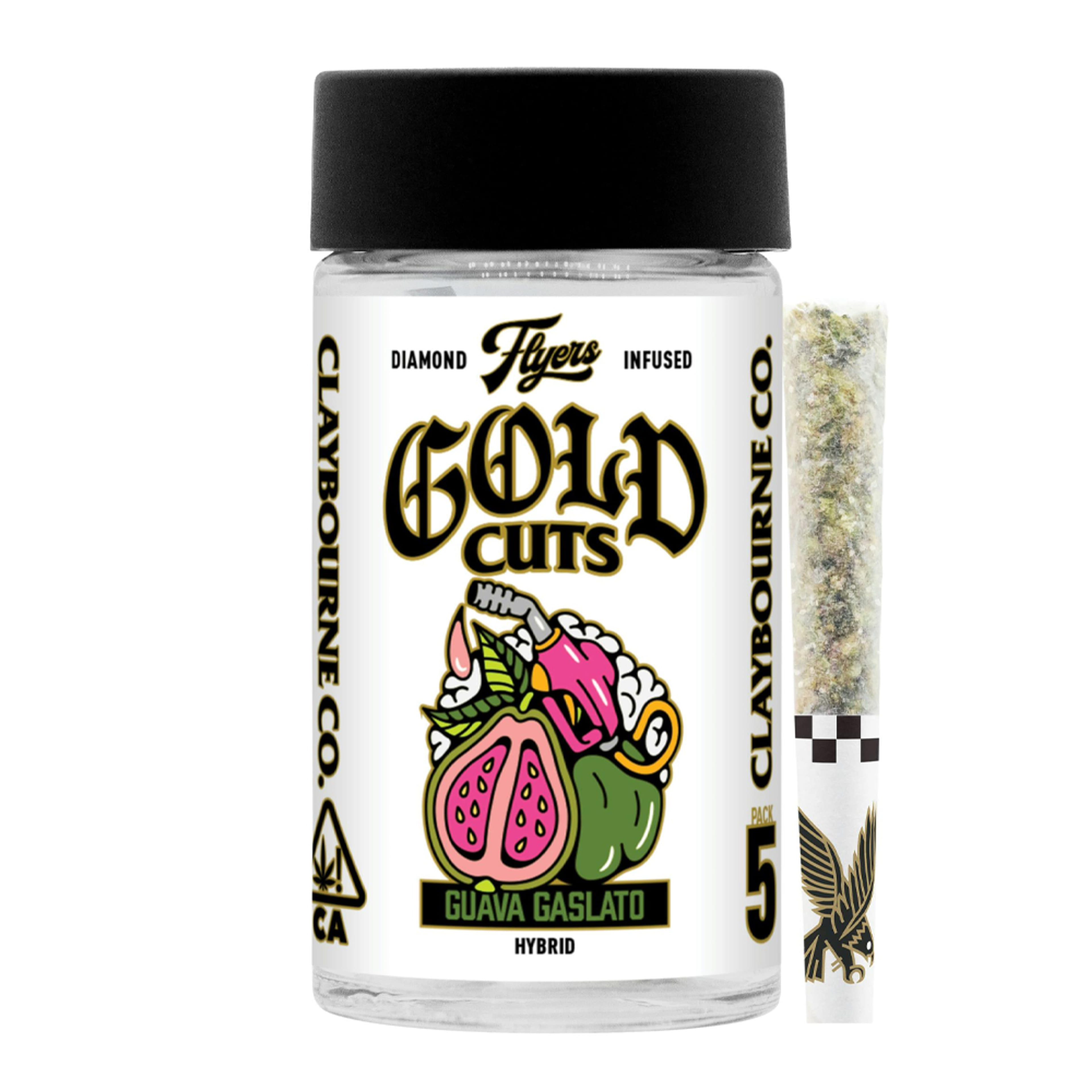 Guava Gaslato (H) Diamond Infused .5g - 5pk - Claybourne Co. - Guava Gaslato (H) - $29.90 - Pre-Rolls