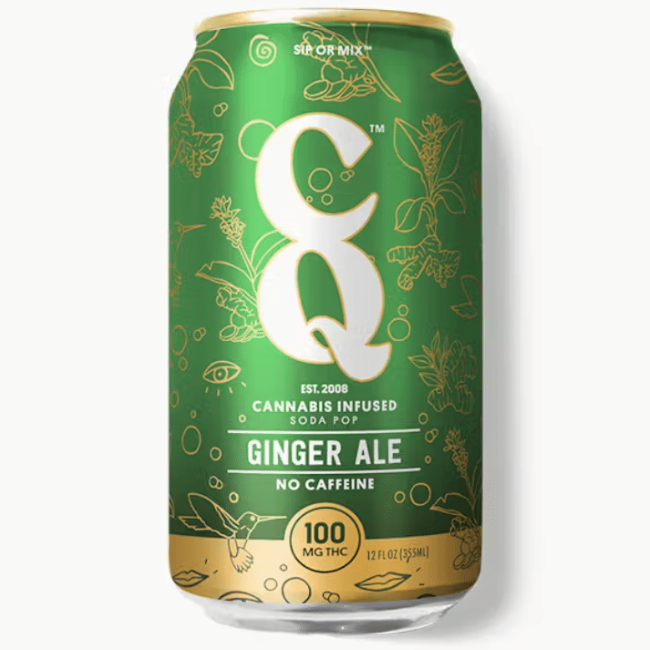 CQ Drinks: Ginger Ale (12oz) - 100mg Per Can - CQ Drinks -  - $12 - Beverages/Drinks