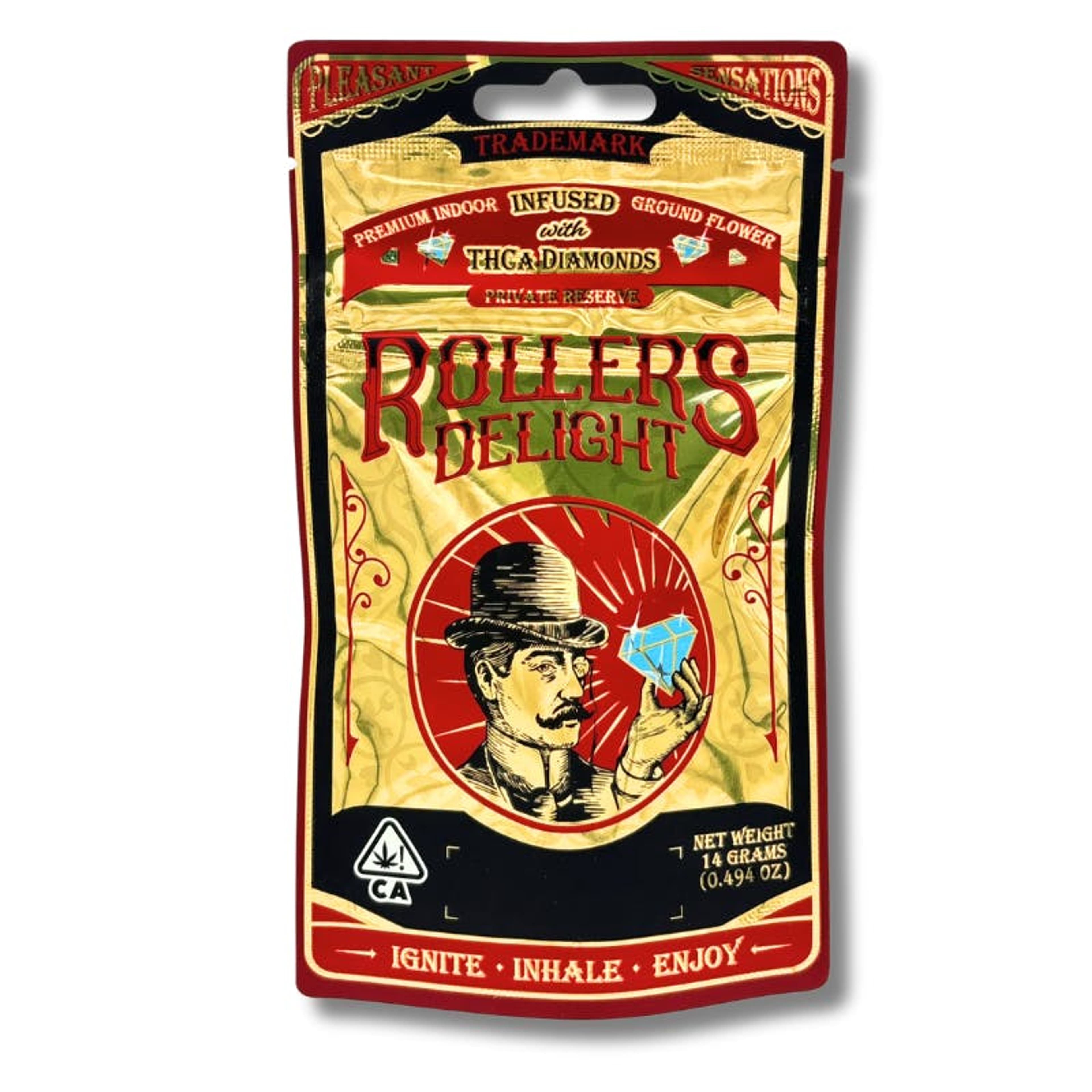 Pink Velvet | Shake with Diamonds | 14g - ROLLERS DELIGHT - - $19.50 - Flowers