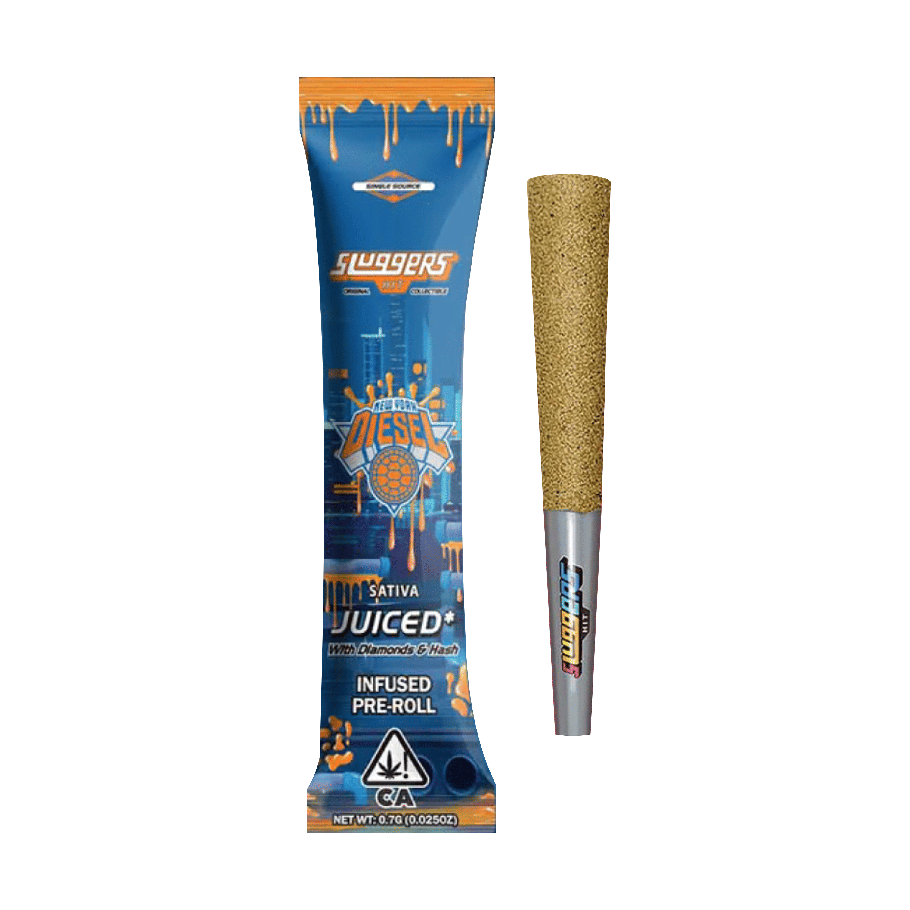 Sluggers | NYC Diesel | 0.7g 1pk - Sluggers Hit -  - $12 - Infused Pre-Rolls