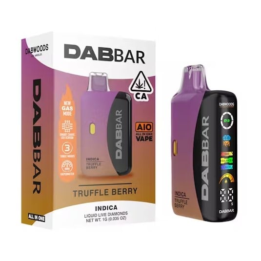 Dabwoods AIO - Truffle Berry - Liquid Live Diamonds Dabbar 3.0 All-In-One Vape - 1g
