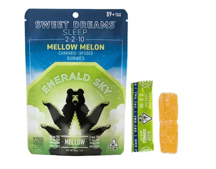 Mellow Melon Sleep Gummies 20mg - Emerald Sky - Gummies - $10 - Edible