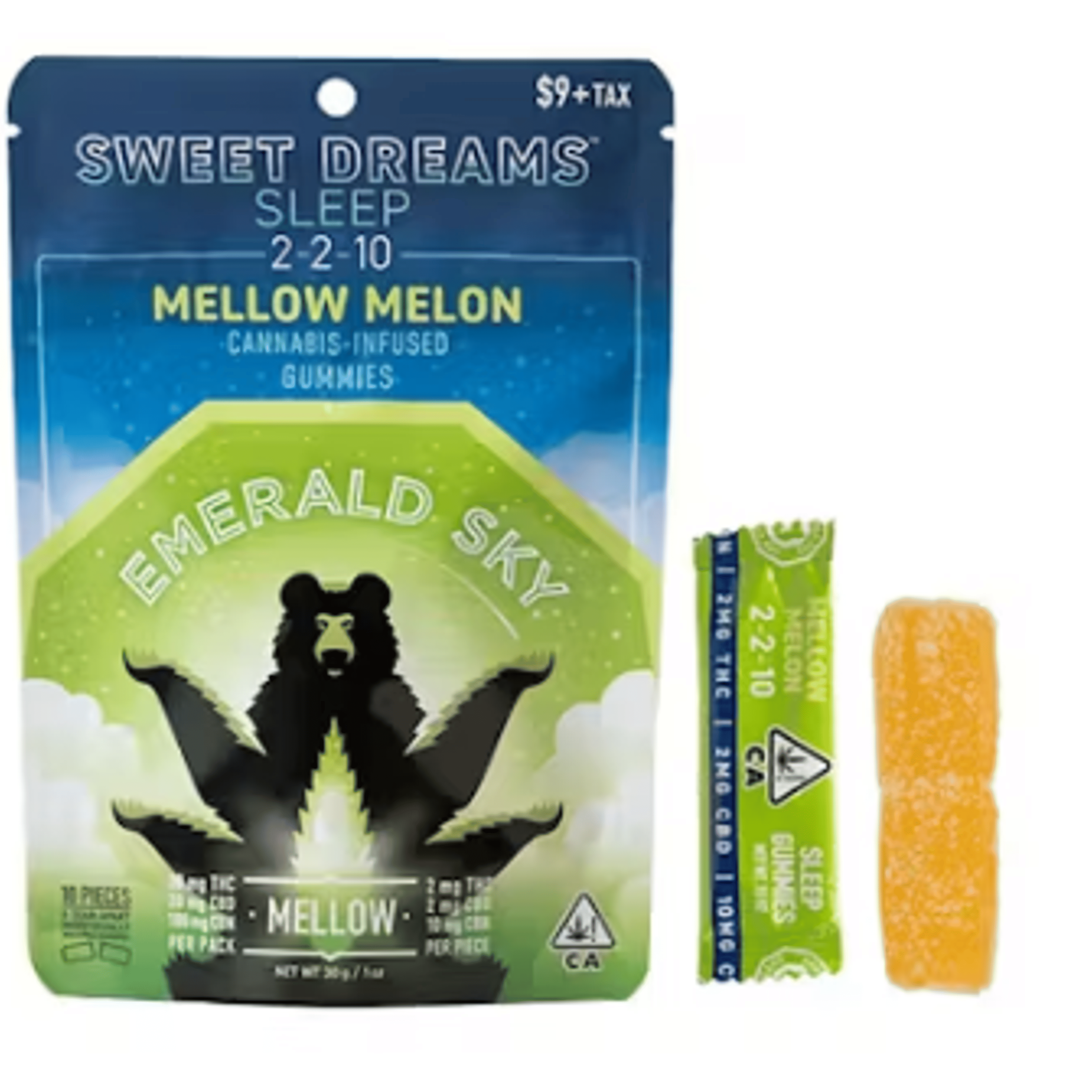 Mellow Melon Sleep Gummies 20mg - Emerald Sky - Gummies - $10 - Edible