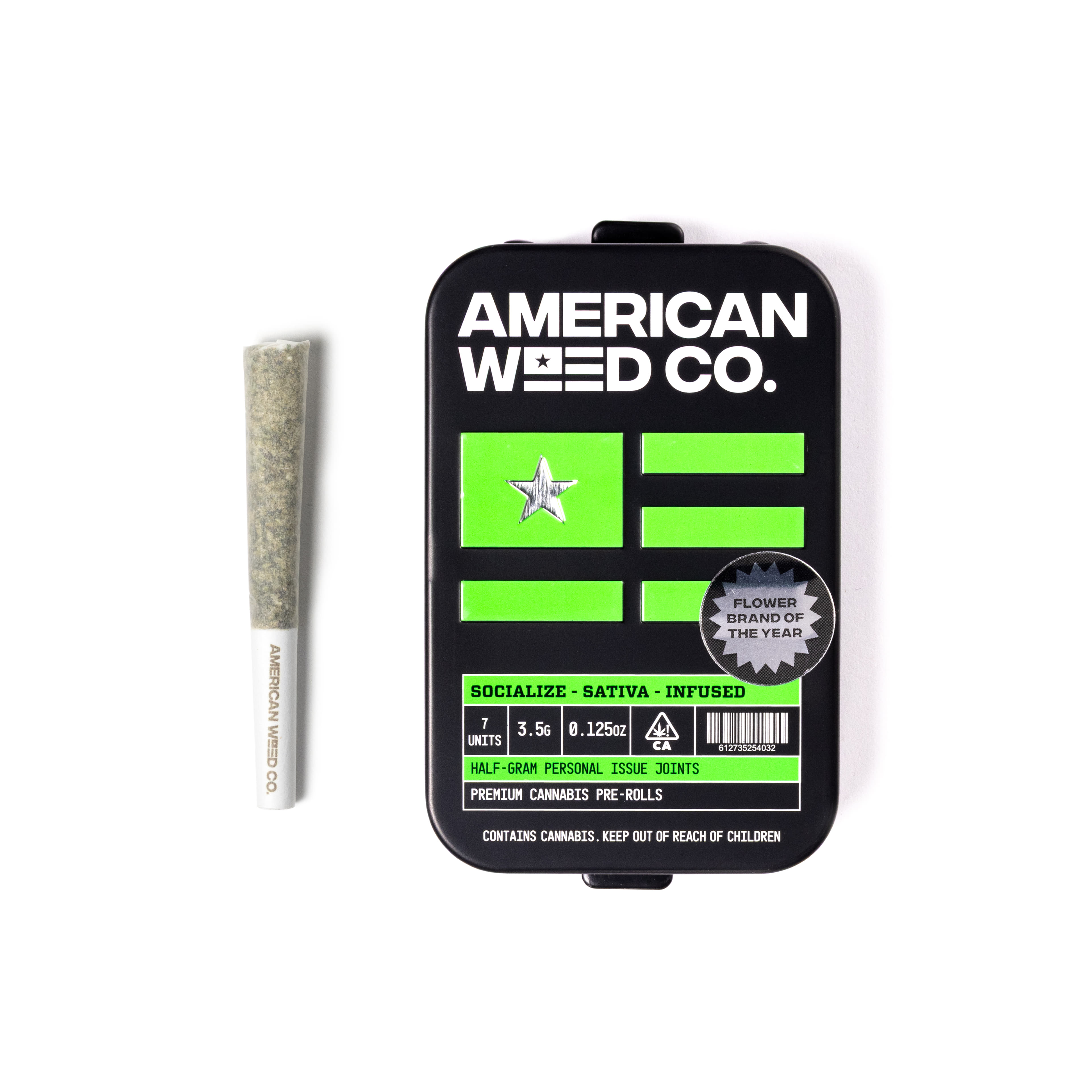 Pineapple Express Infused 7 Pack Pre-Rolls - American Weed Co. - 7 Pack - $28 - Pre-Rolls