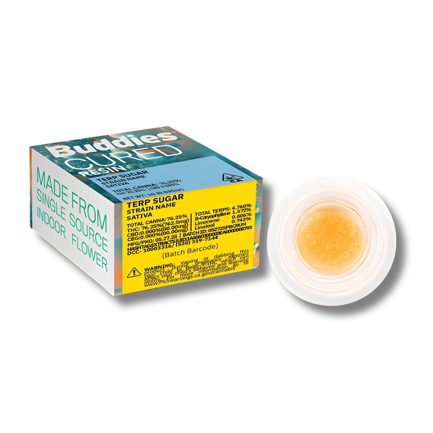 Jack Herer Cured Terp Sugar 1g - Buddies -  - $20 - Extract