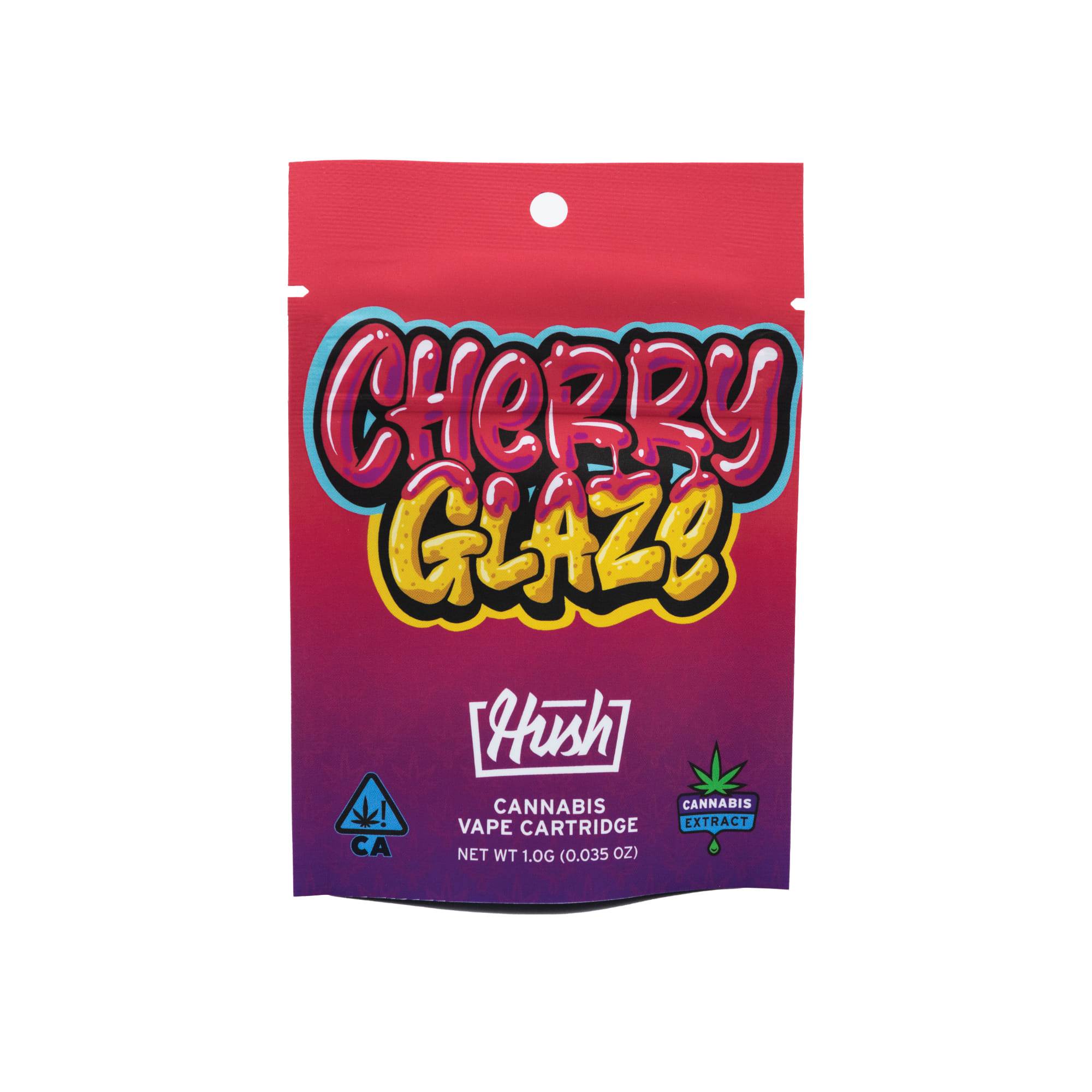 Cherry Glaze - Distillate - Cart - Hush - One Gram - $14.99 - Vape Cartridges (Universal 510 Battery Required)