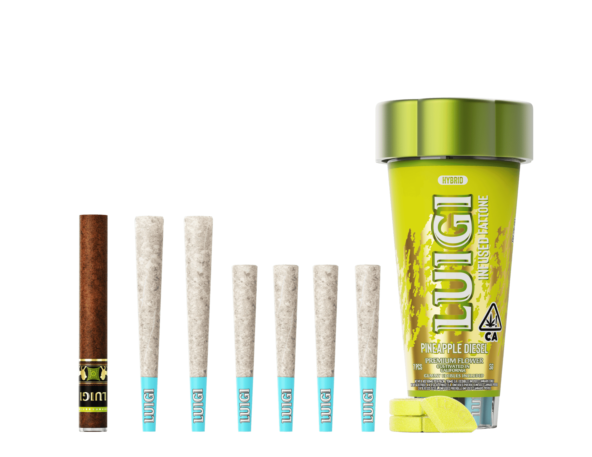 Pineapple Diesel 4-in-1 Fattone - Luigi -  - $46 - Pre-Rolls