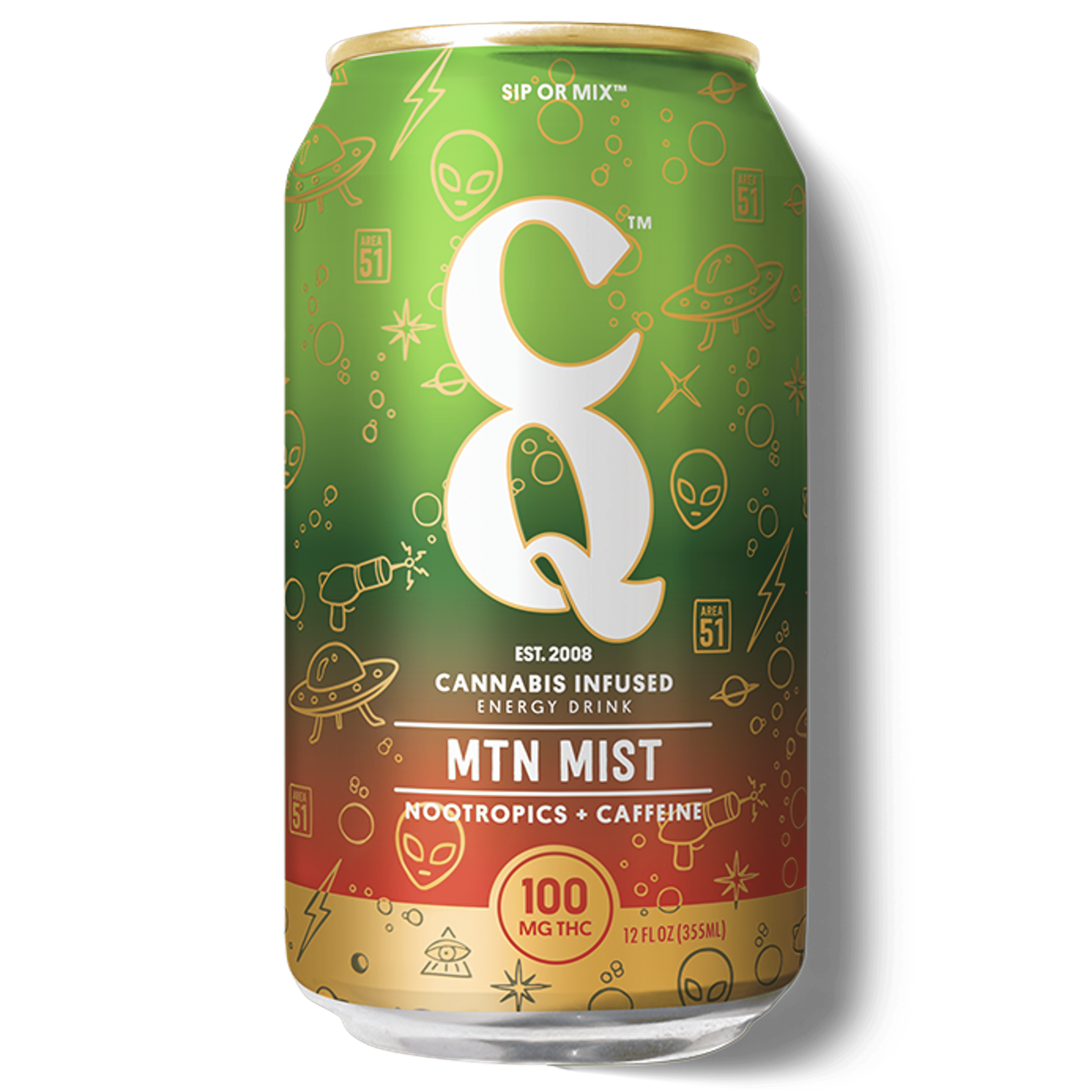 MTN Mist Infused Energy Drink (Caffeinated + Nootropics) - 100mg - CQ Drinks - - $12 - Beverages/Drinks