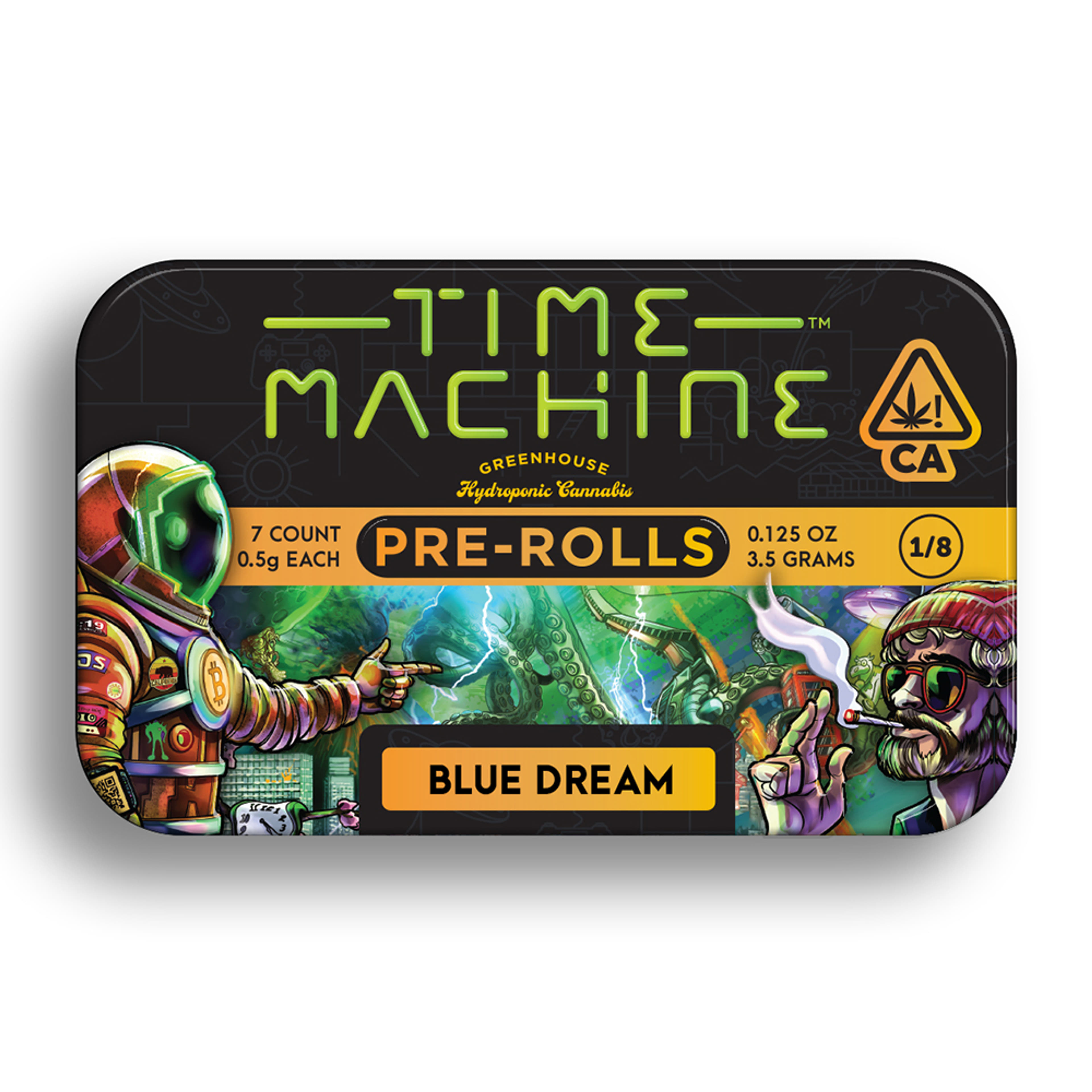 Blue Dream - .5g Pre Roll (7pk) - Time Machine - PR Pack - Sativa - $22 - Pre-Roll Packs