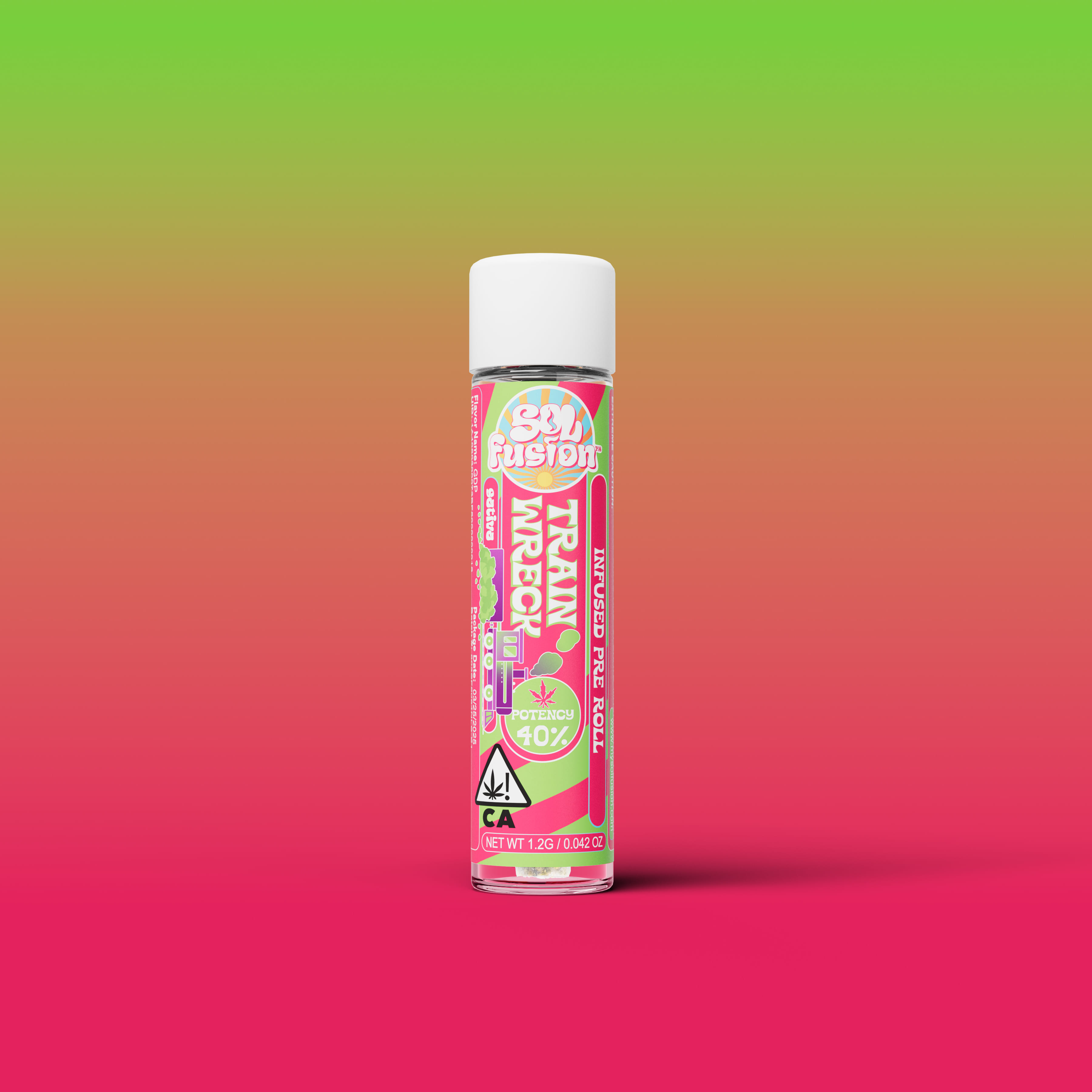 Grape Stomper - 1.2g - Sol Fusion - 1.2g Preroll - Sativa - $9 - Infused Pre-Rolls