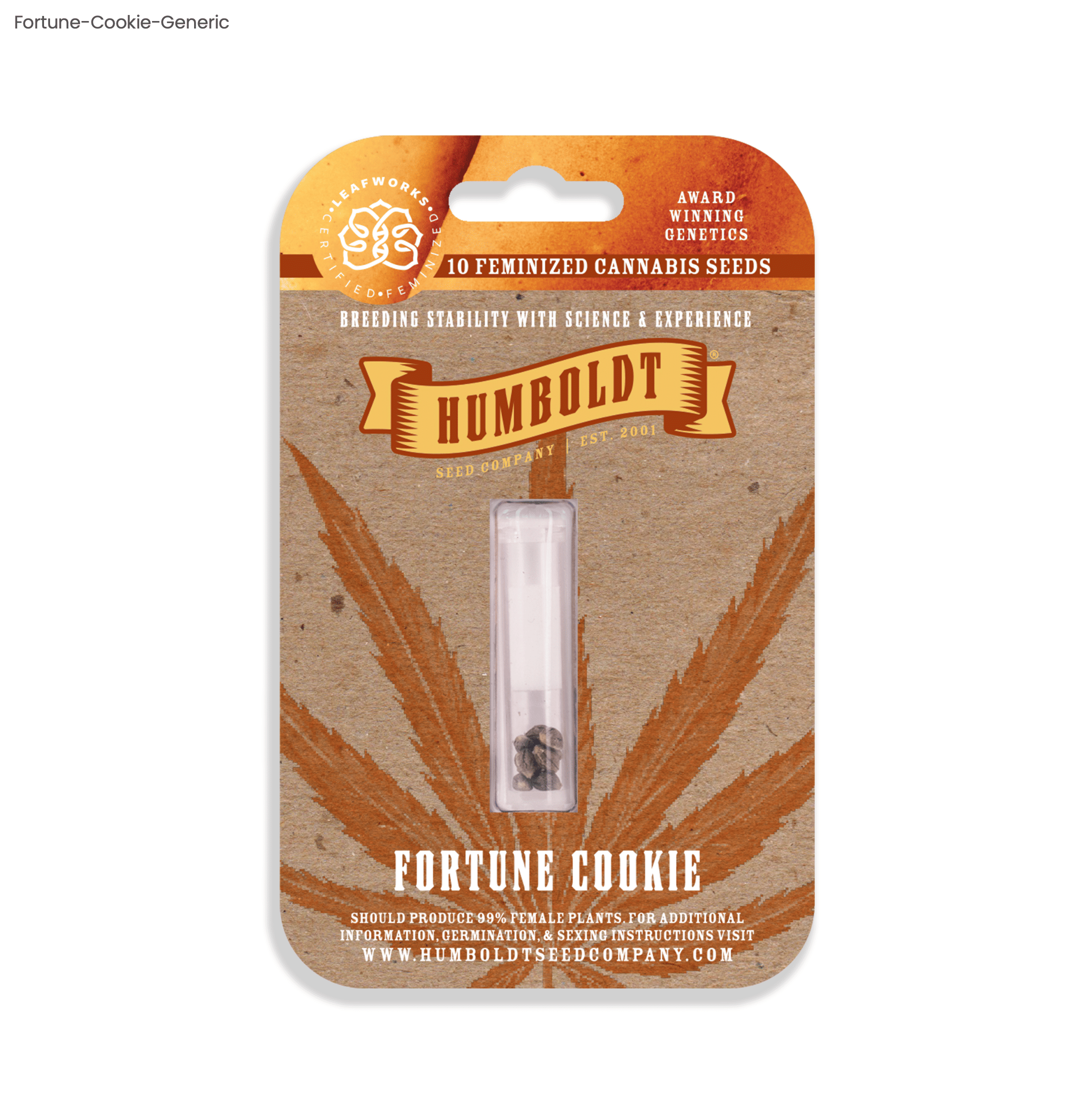 Fortune Cookie - 10pk Feminized Seeds - Humboldt Seed Company - Fem Seed - Indica Dom - $100 - Seeds