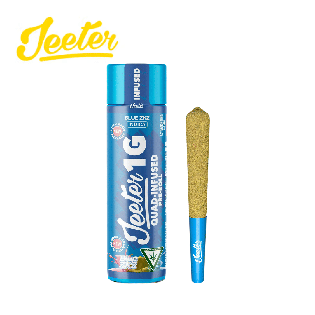 Jeeter - Blue ZKZ - Quadruple Infused  Pre-Roll - 1g - Jeeter -  - $15.99 - Pre-Rolls