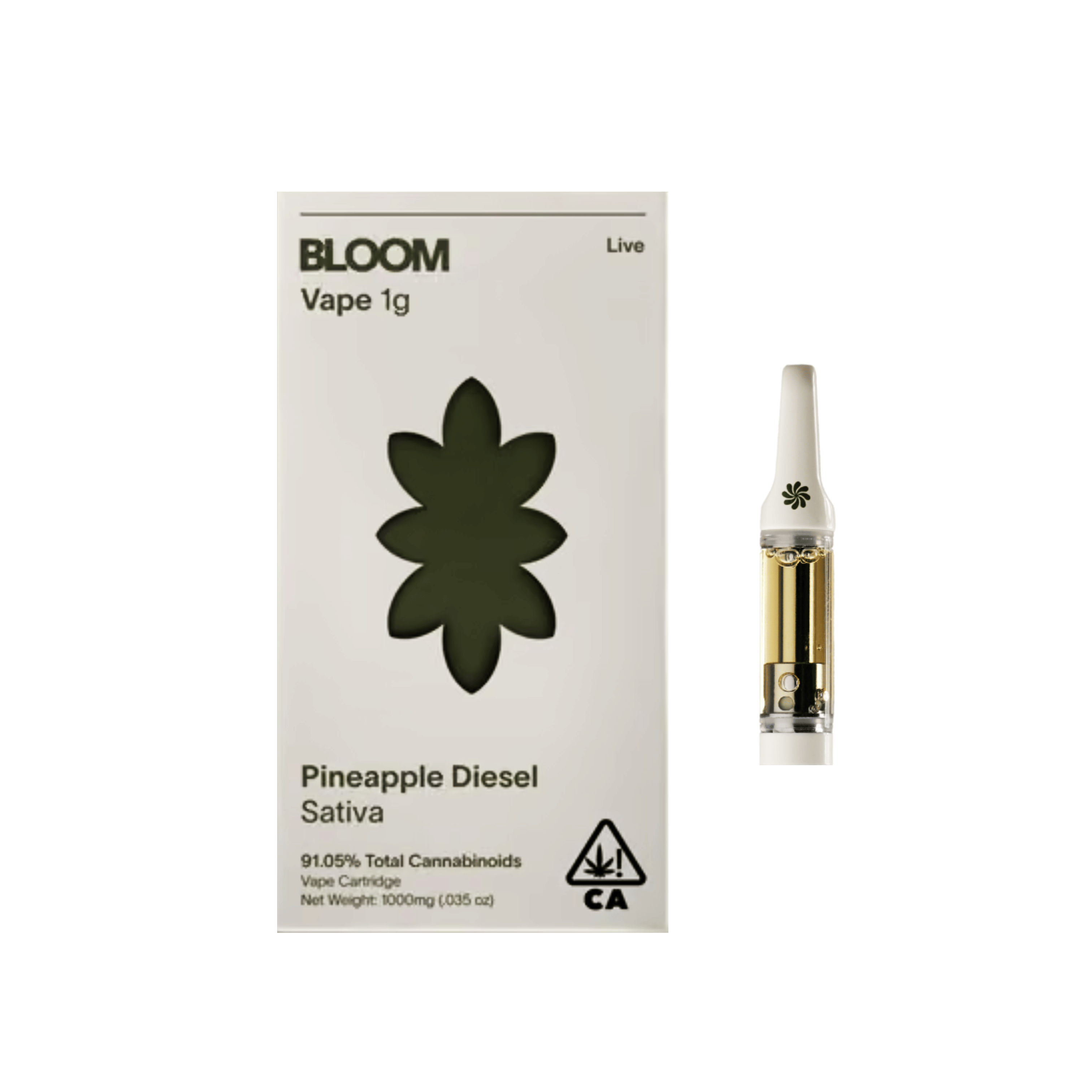 Live | Pineapple Diesel Cartridge - 1g - Bloom -  - $30 - Cartridges / Pods