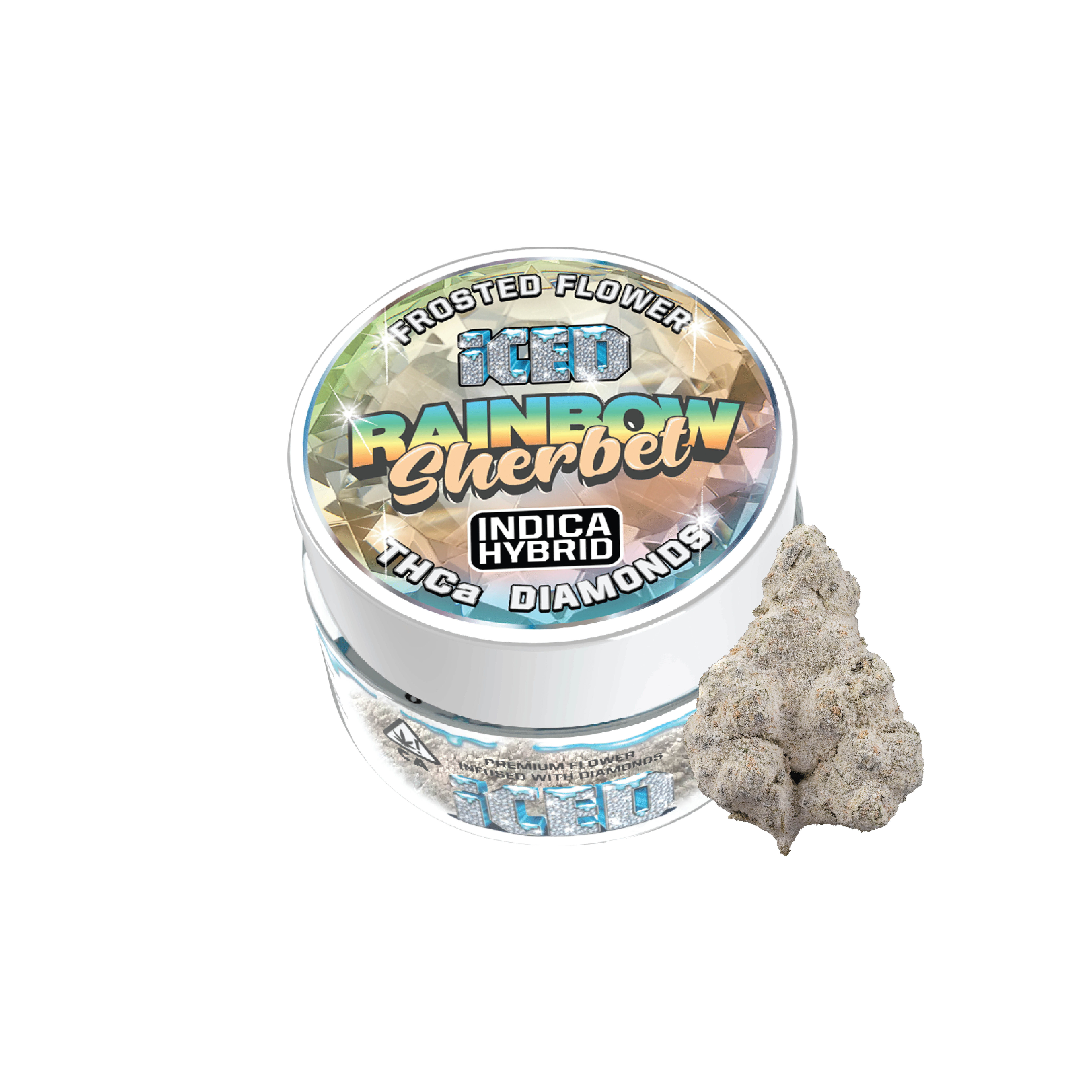 Rainbow Sherbet - 3.5g Infused Flower - ICED - 3.5g Infused - Indica - $33 - Flower/Infused Flower (3.5 Grams)