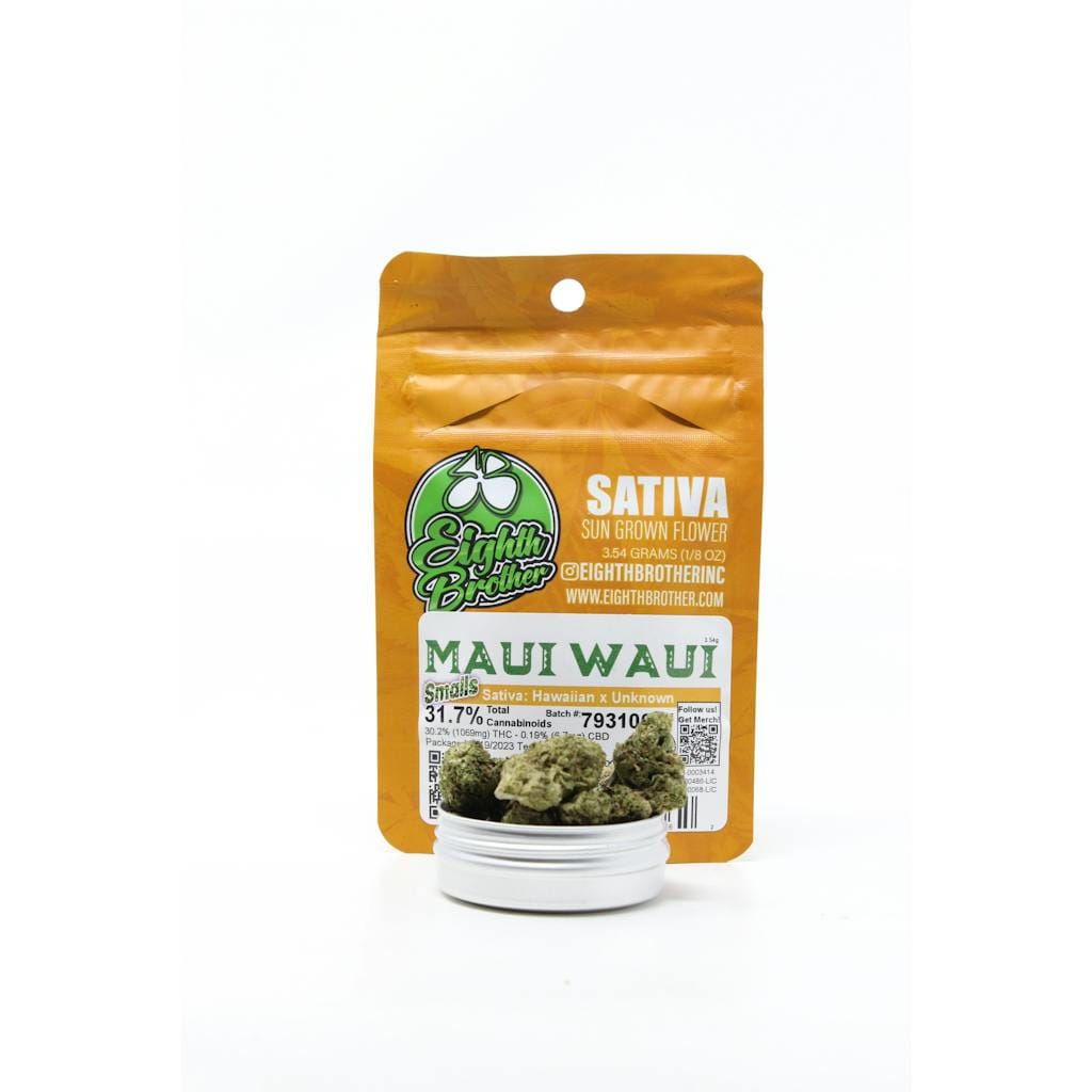 Maui Waui - 3.5g smalls - Eighth Brother - 3.5g - Sativa - $9 - Flower/Infused Flower (3.5 Grams)