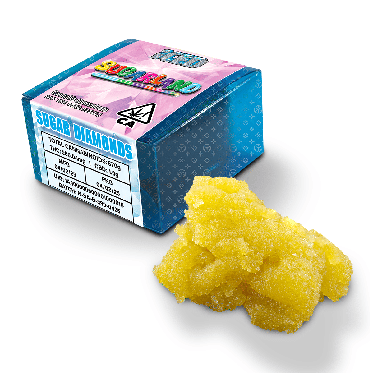 ICED: 1g Sugarland Sugar Diamonds Sativa