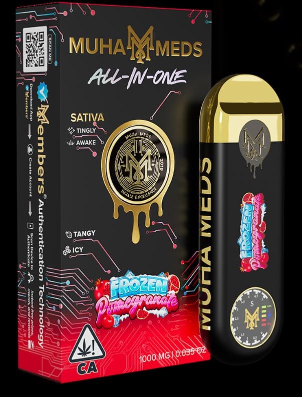 Frozen Pomergranate - 1g AIO - Muha Meds -  - $17.10 - Cartridge