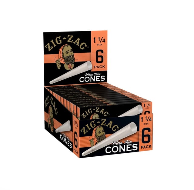 CONES 6PK ZIG ZAG Ultra thin