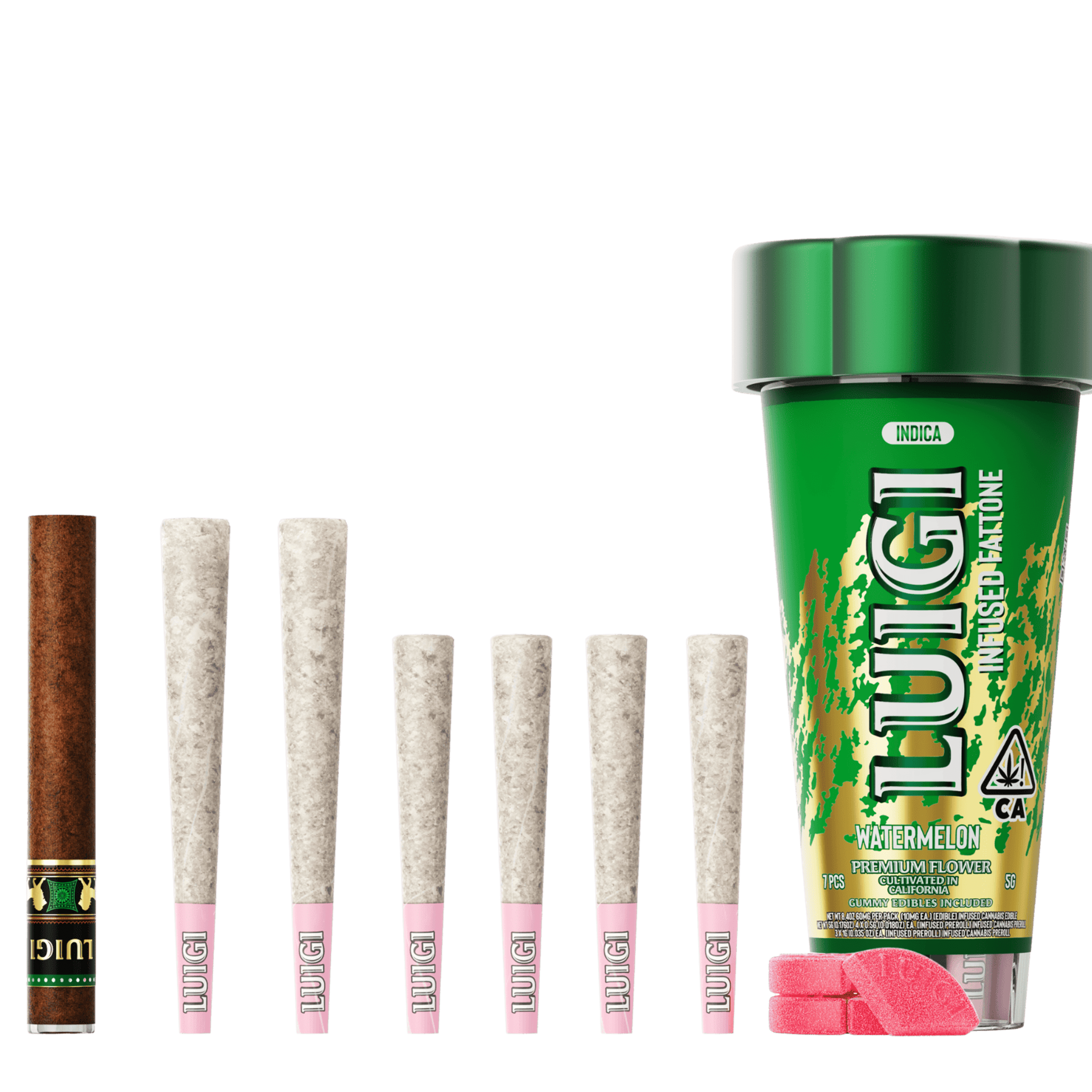 Watermelon 4-in-1 Fattone - Luigi - - $46 - Pre-Rolls