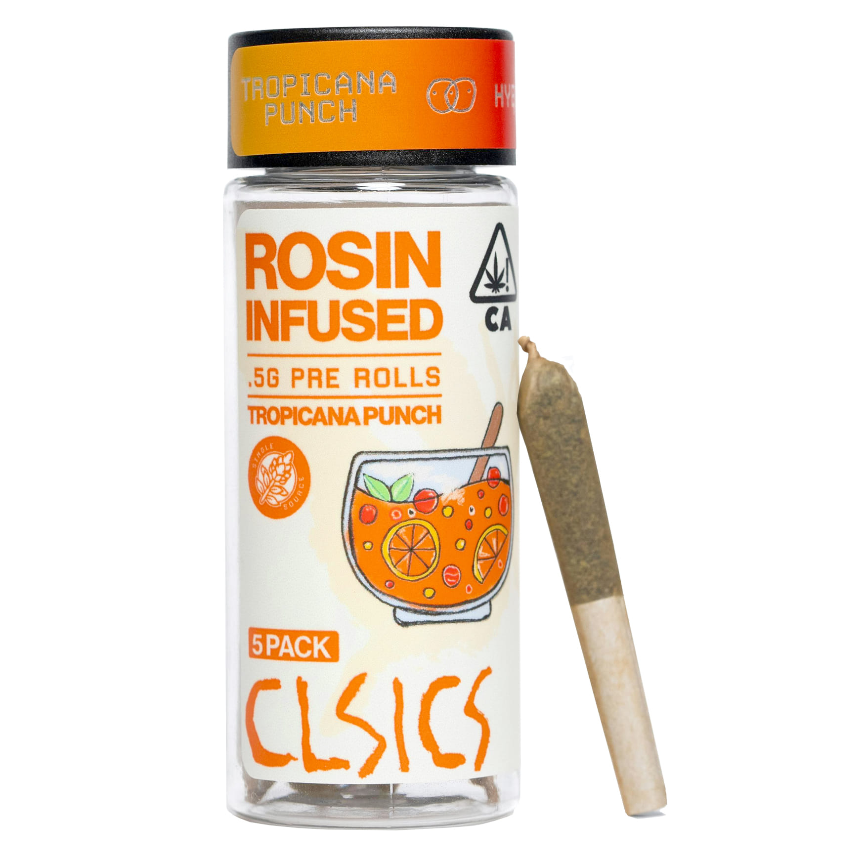 Tropicana Punch (H) Rosin Preroll - 5pk - CLSICS - Tropicana Punch (H) 5Pk - $27.80 - Pre-Rolls
