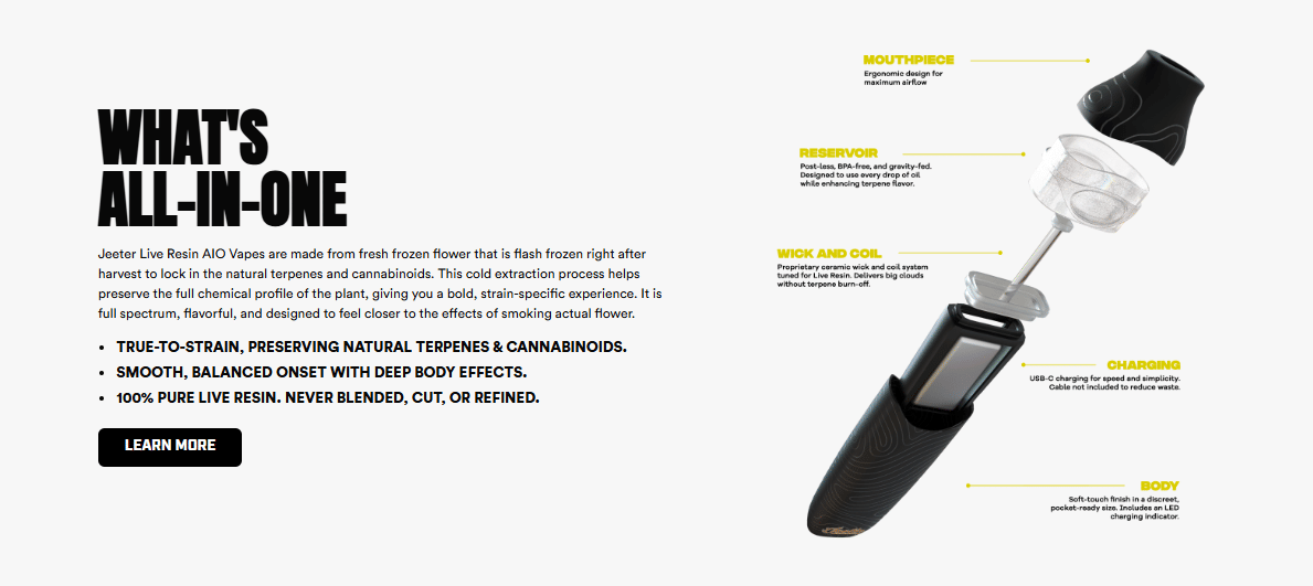 All In One - Jack Herer Live Resin - Jeeter -  - $36 - Disposable