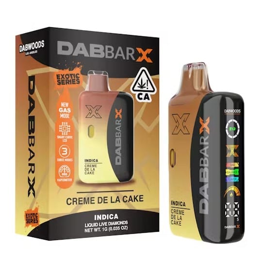 Dabwoods AIO - Creme De La Cake - Liquid Live Diamonds Dabbar X (Exotic Series) All-In-One Vape - 1g - Dabwoods - AIO - $39.99 - Disposable Vape Pens (All In One)