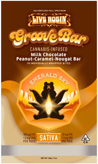 Groove Bar - Live Rosin Sativa 10-pack (100mg)