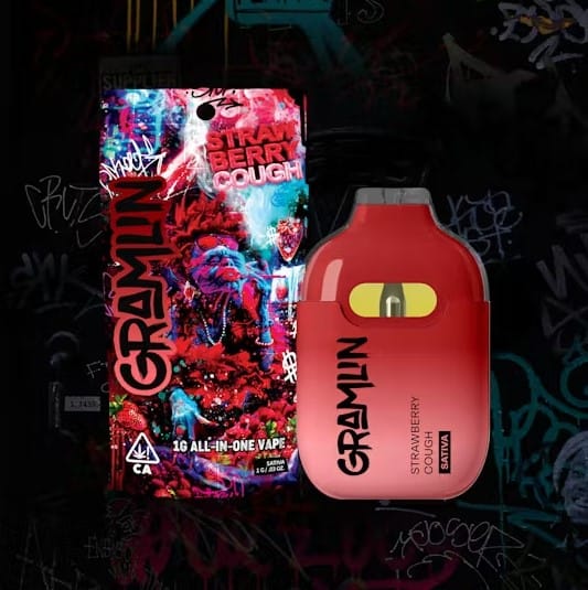 Gramlin AIO - Strawberry Cough - All-In-One - 1g *B2G1 EVERYDAY* - Gramlin - AIO - $24.99 - Disposable Vape Pens (All In One)