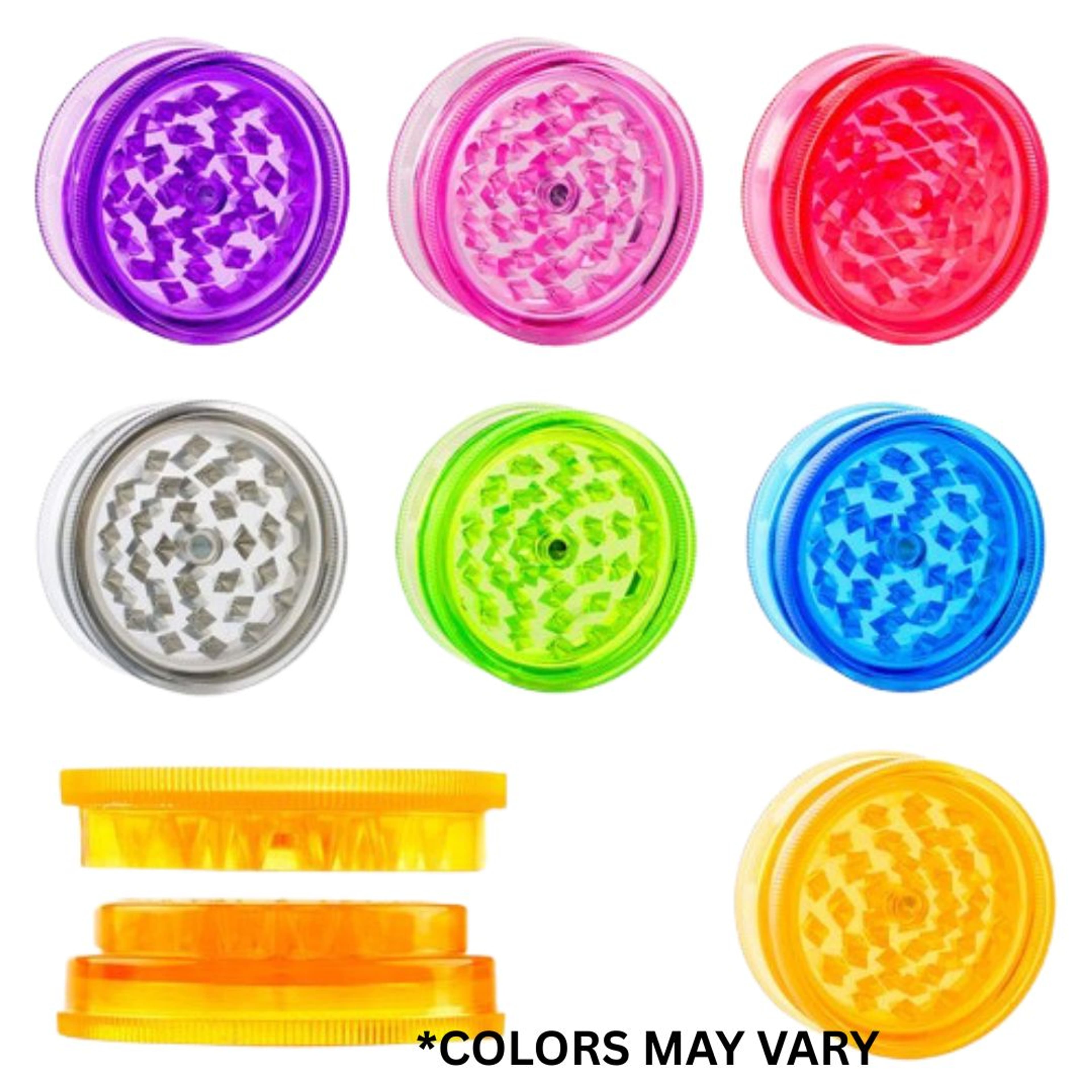 60mm 2-Piece Magnetic Acrylic Grinder - LuvBuds - - $3.25 - Accessories