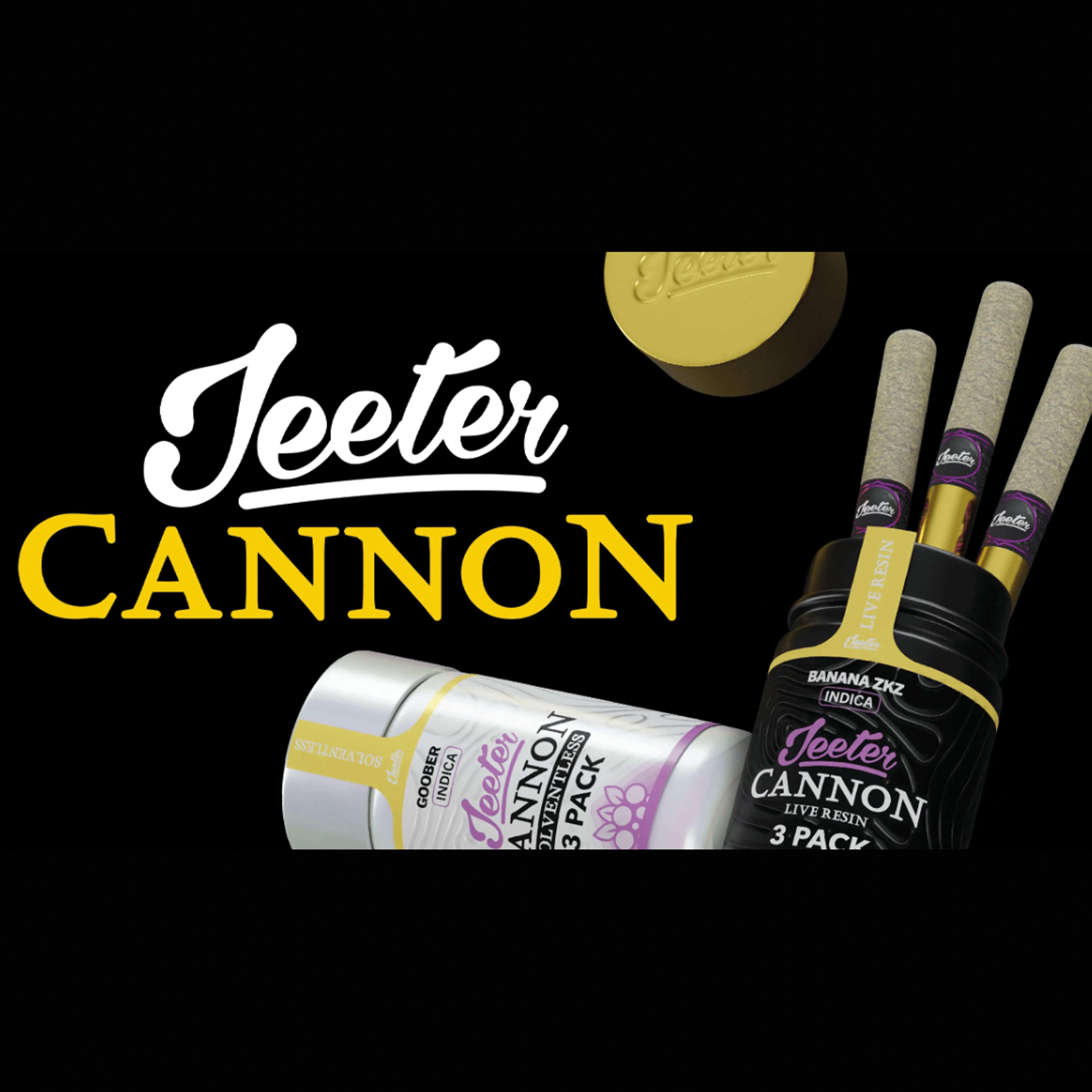 DEEP DRIVE KUSH 3PK RESIN CANNON - JEETERS - - $24 - Pre-Rolls