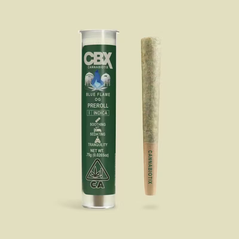 CBX | .75g - Blue Flame OG - Pre-Roll - Indica - Cannabiotix -  - $10 - Pre-Rolls